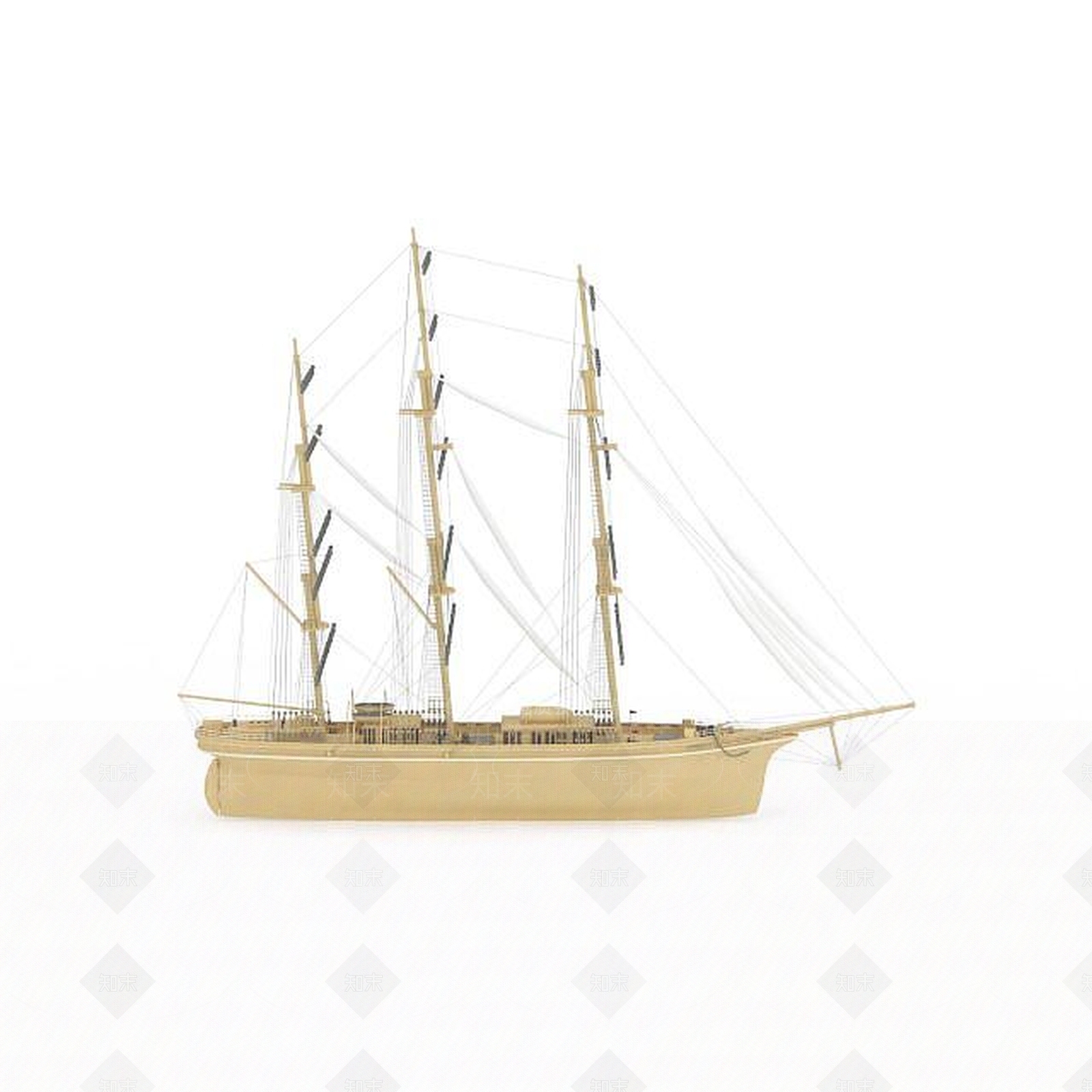 现代船3D模型下载【ID:1199002543】