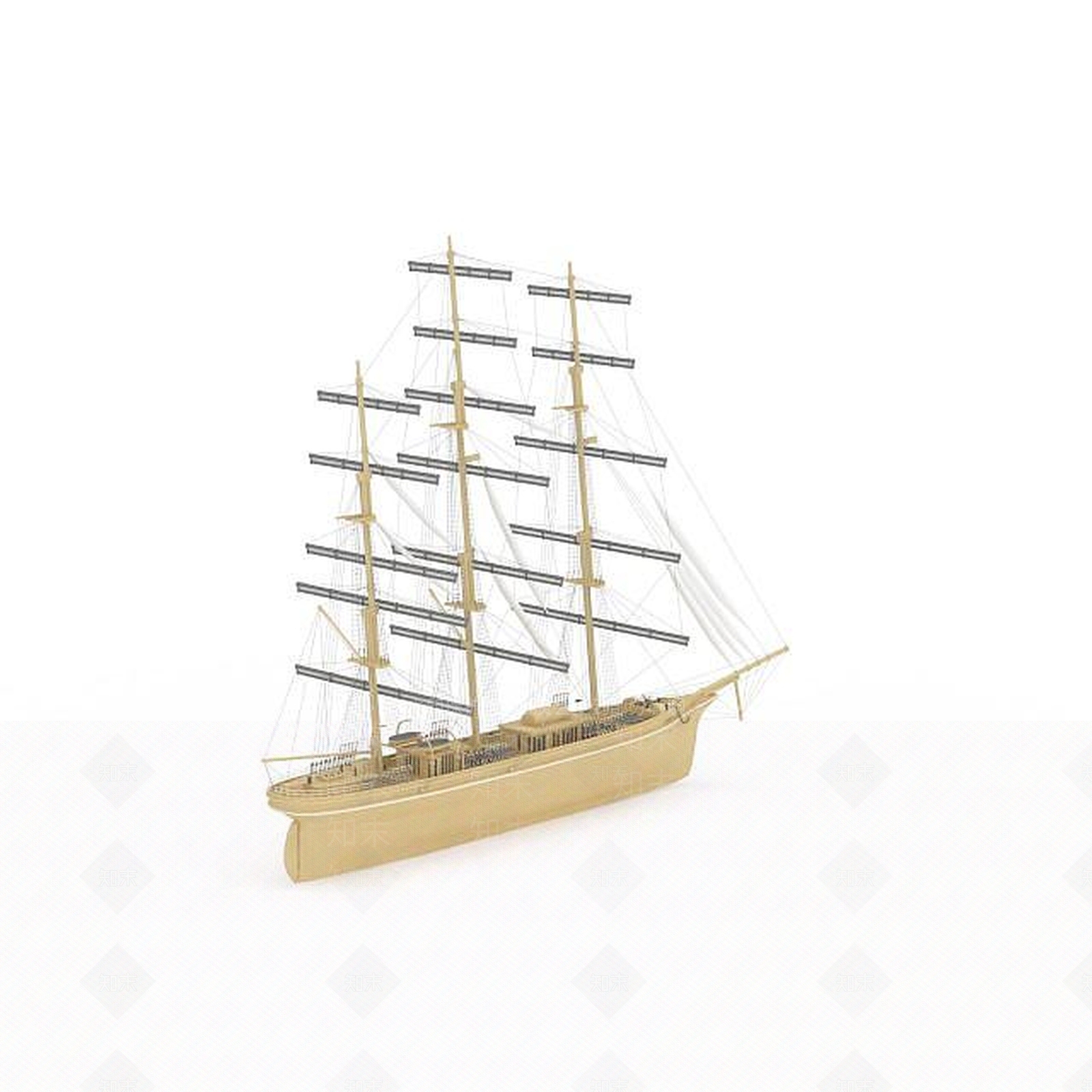 现代船3D模型下载【ID:1199002543】
