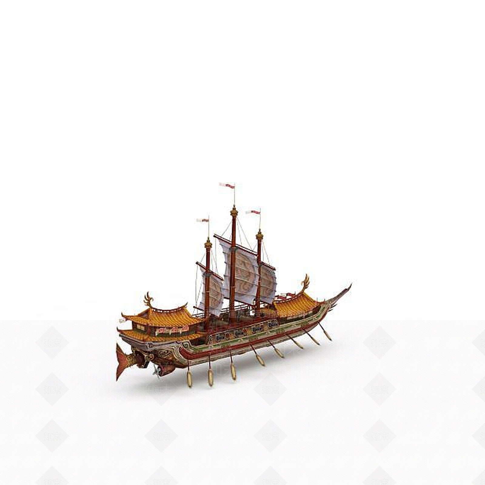 现代船3D模型下载【ID:1199002591】