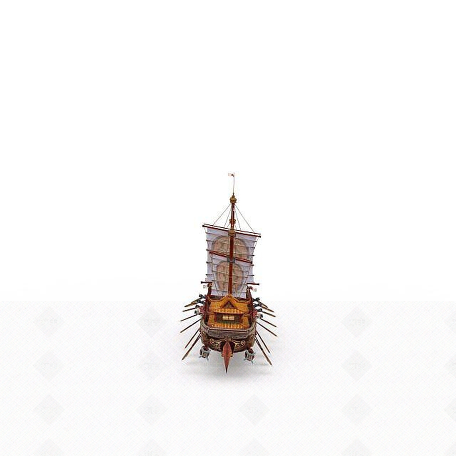 现代船3D模型下载【ID:1199002591】