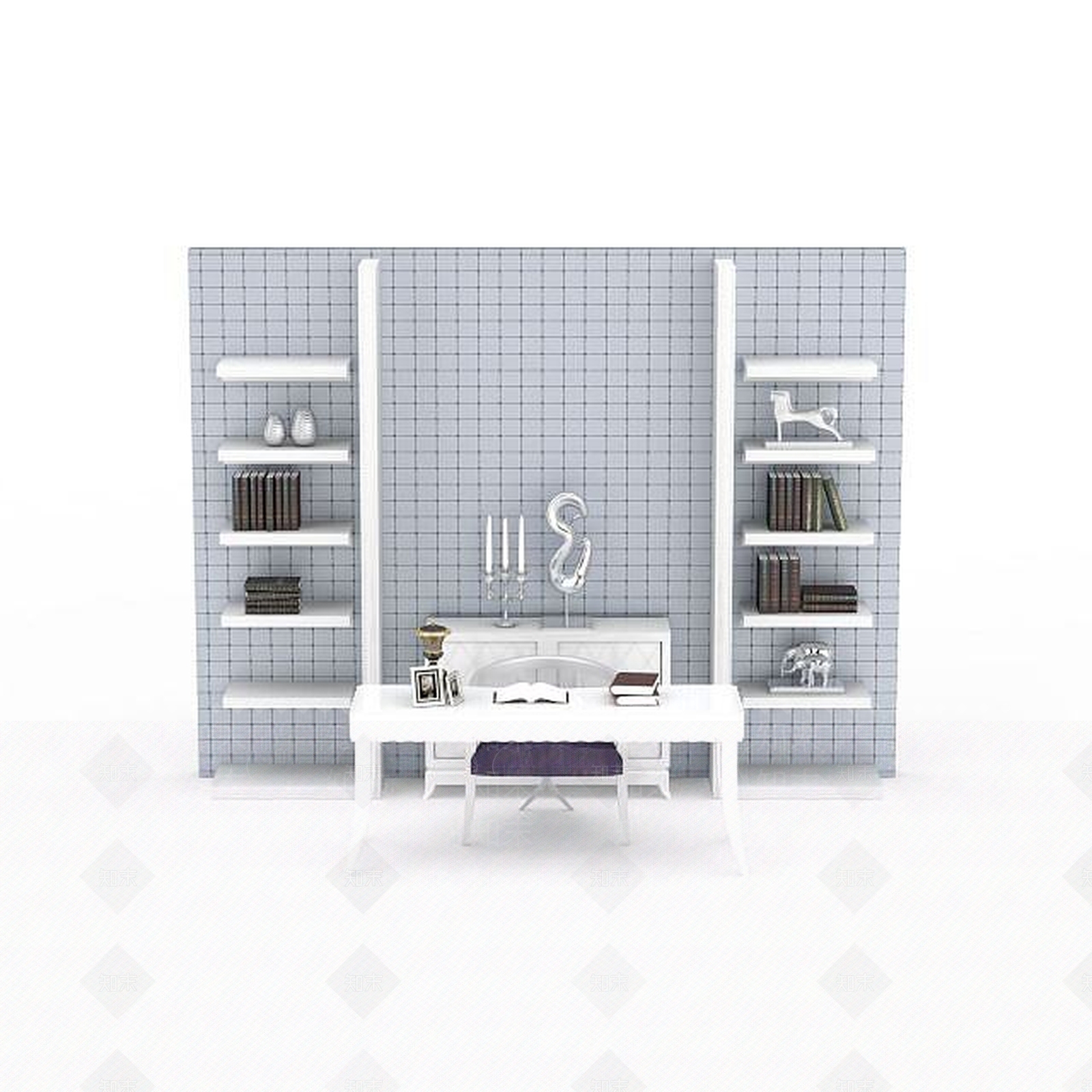 现代挂件3D模型下载【ID:1194178694】