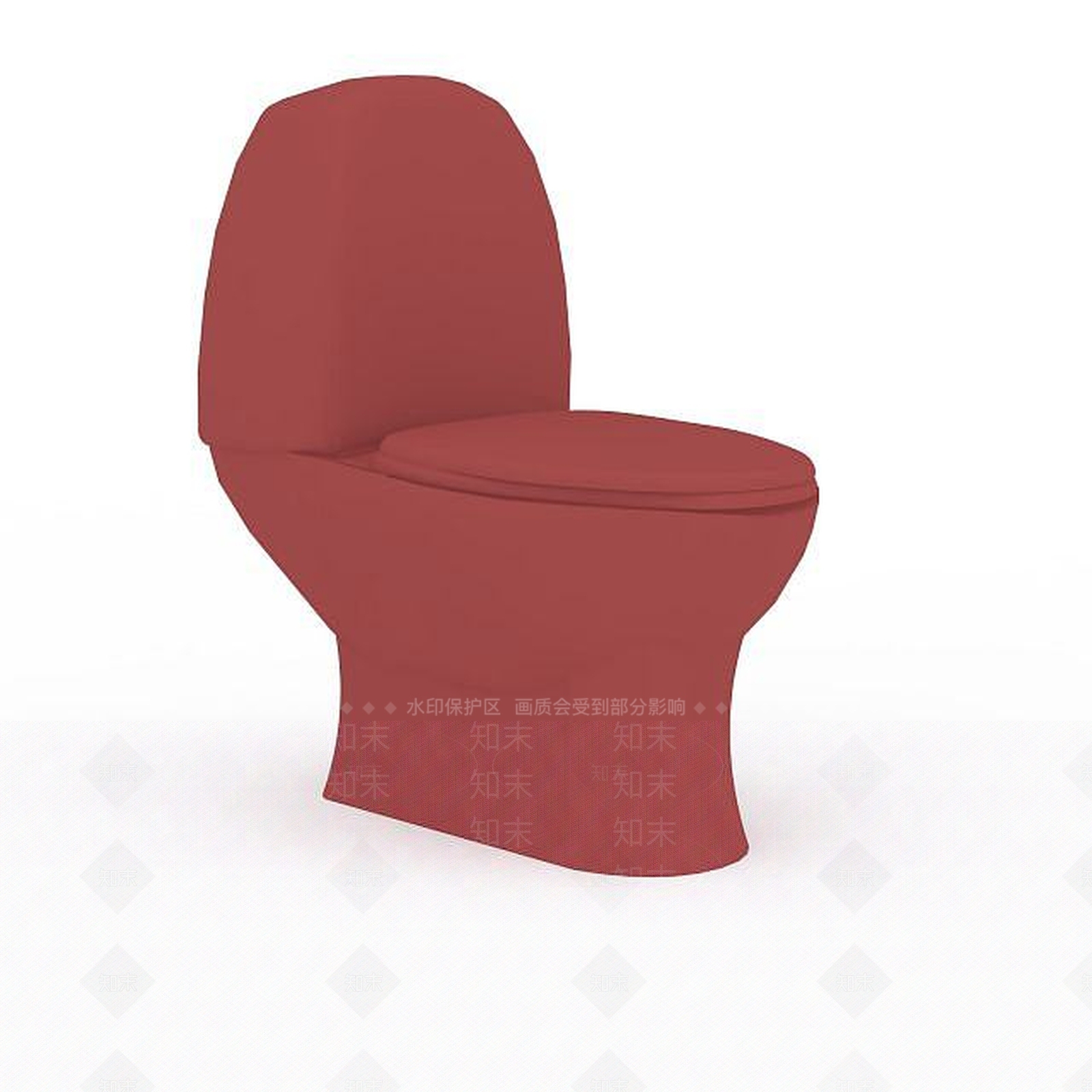 现代马桶3D模型下载【ID:1199002138】
