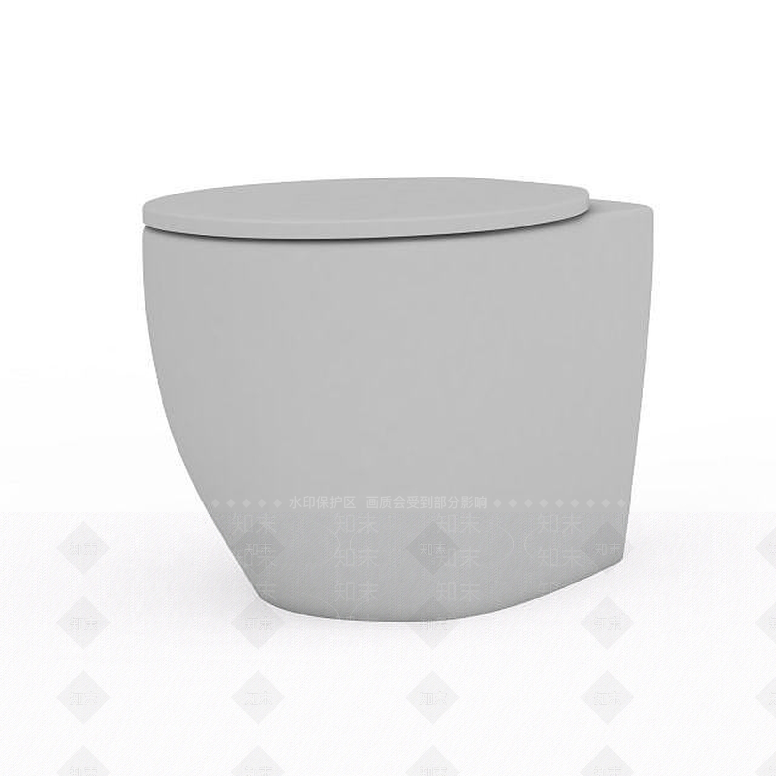 现代马桶3D模型下载【ID:1199012845】