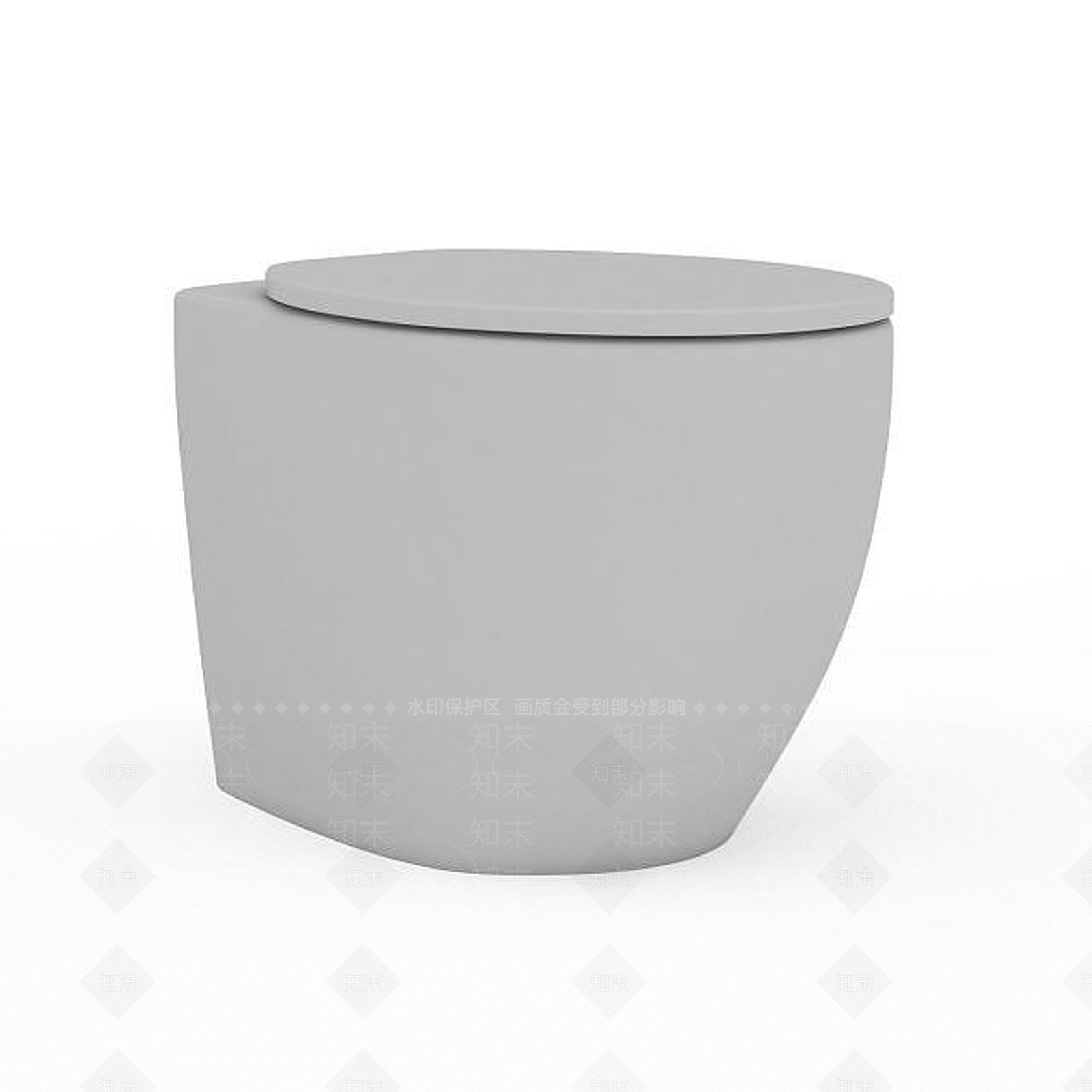 现代马桶3D模型下载【ID:1199012845】