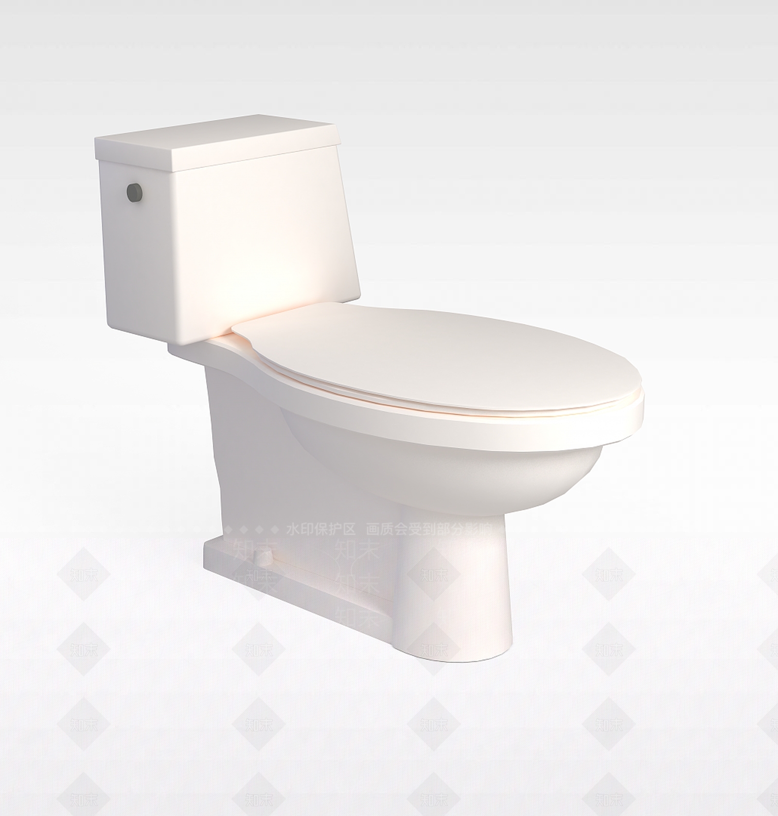 现代马桶3D模型下载【ID:1199002078】