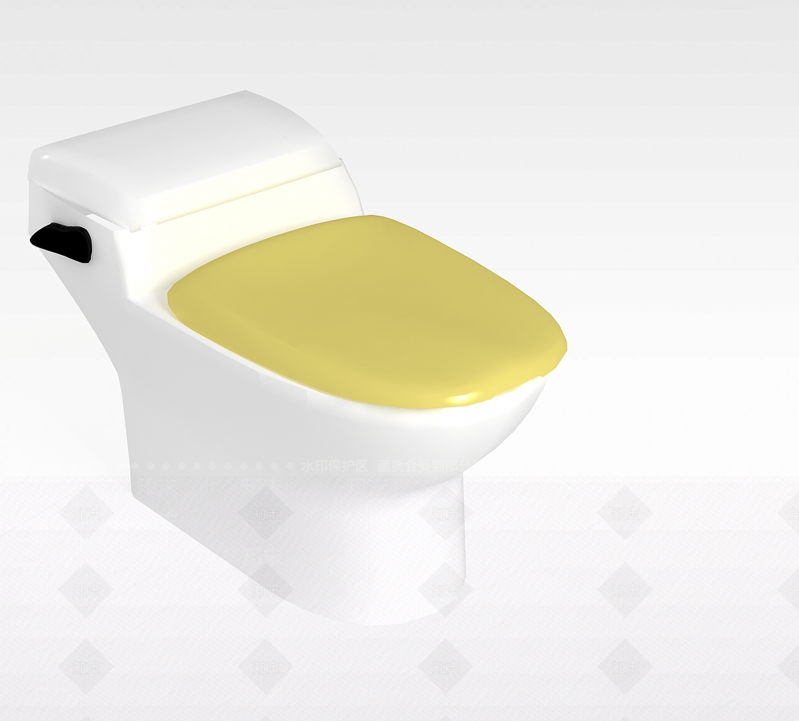 现代马桶3D模型下载【ID:1199012831】