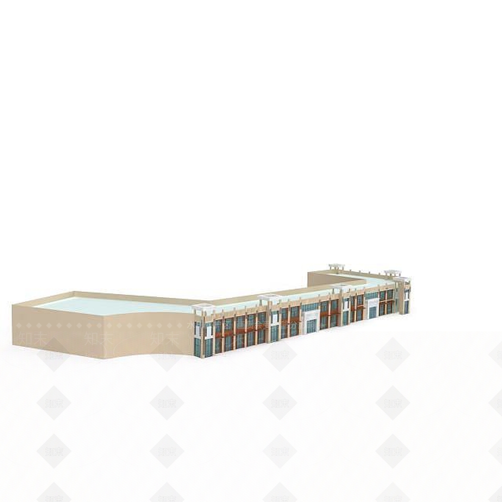 现代其他建筑外观3D模型下载【ID:1199000942】