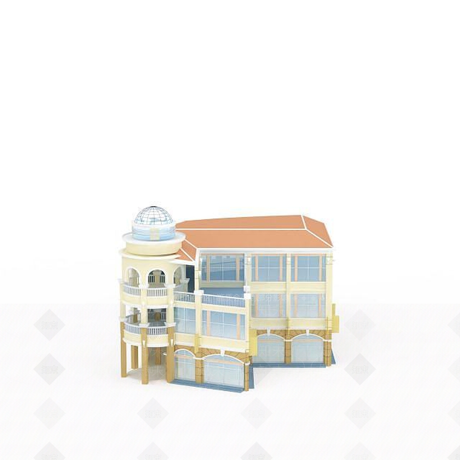现代其他建筑外观3D模型下载【ID:1199000961】