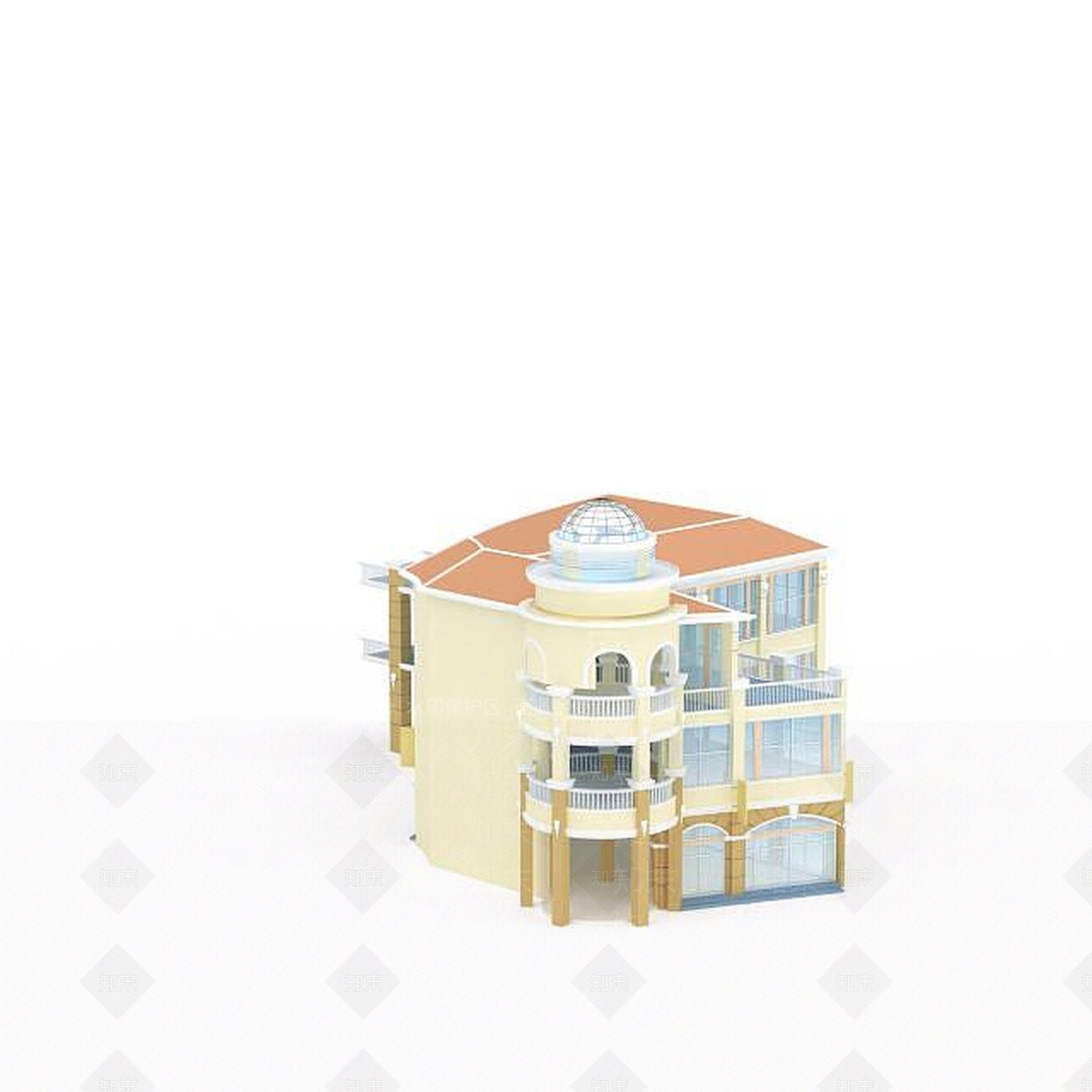 现代其他建筑外观3D模型下载【ID:1199000961】