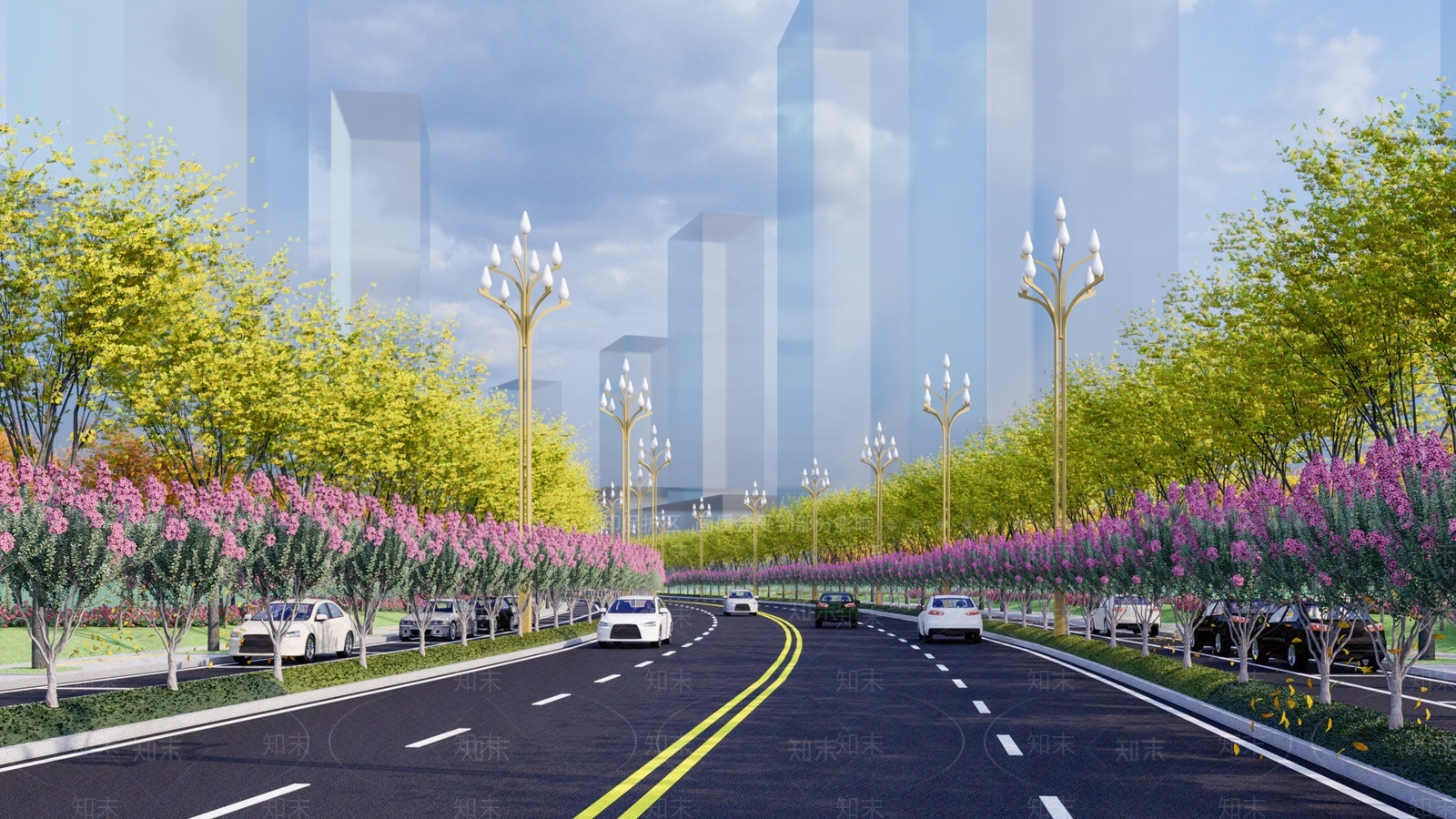 现代道路SU模型下载【ID:1194185943】