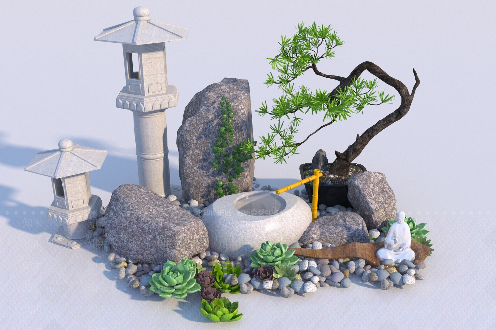 现代其他景观小品3D模型下载【ID:1194187937】