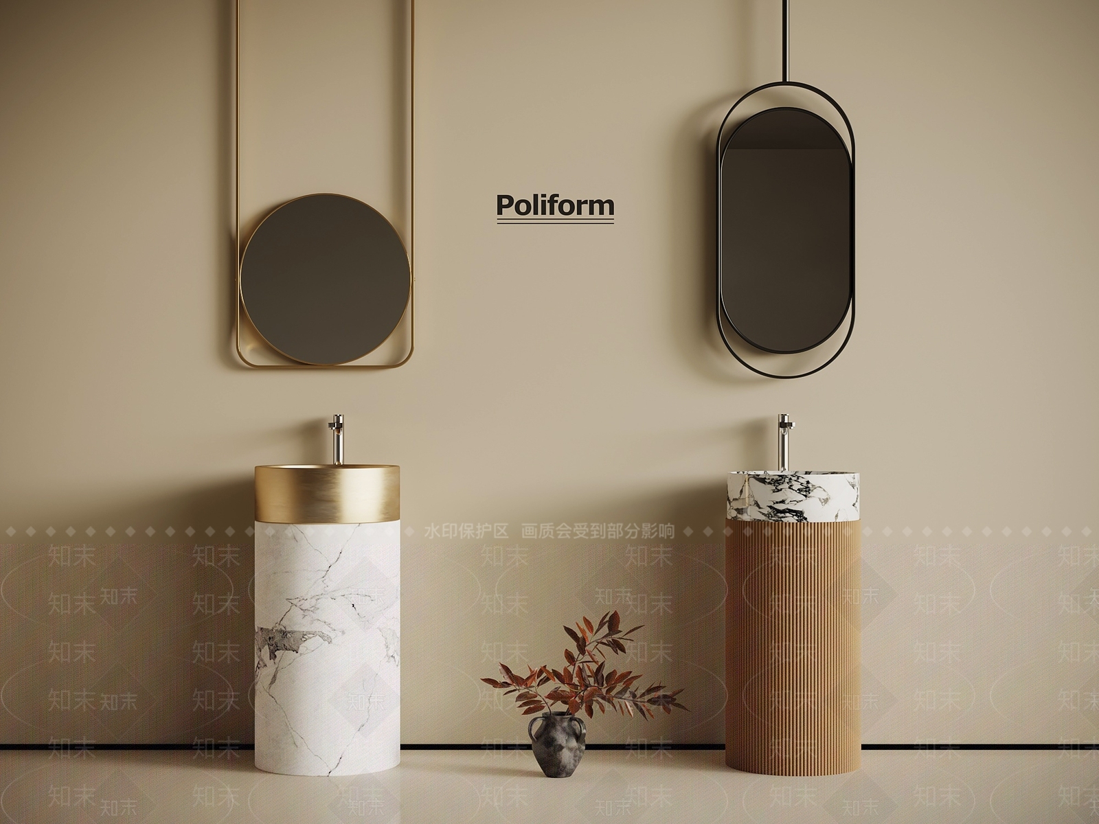 洗手台SU模型下载【ID:1194188042】