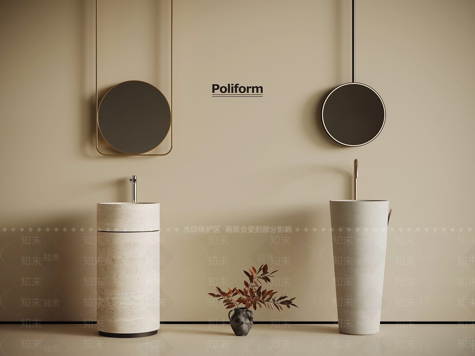 洗手台SU模型下载【ID:1194188271】