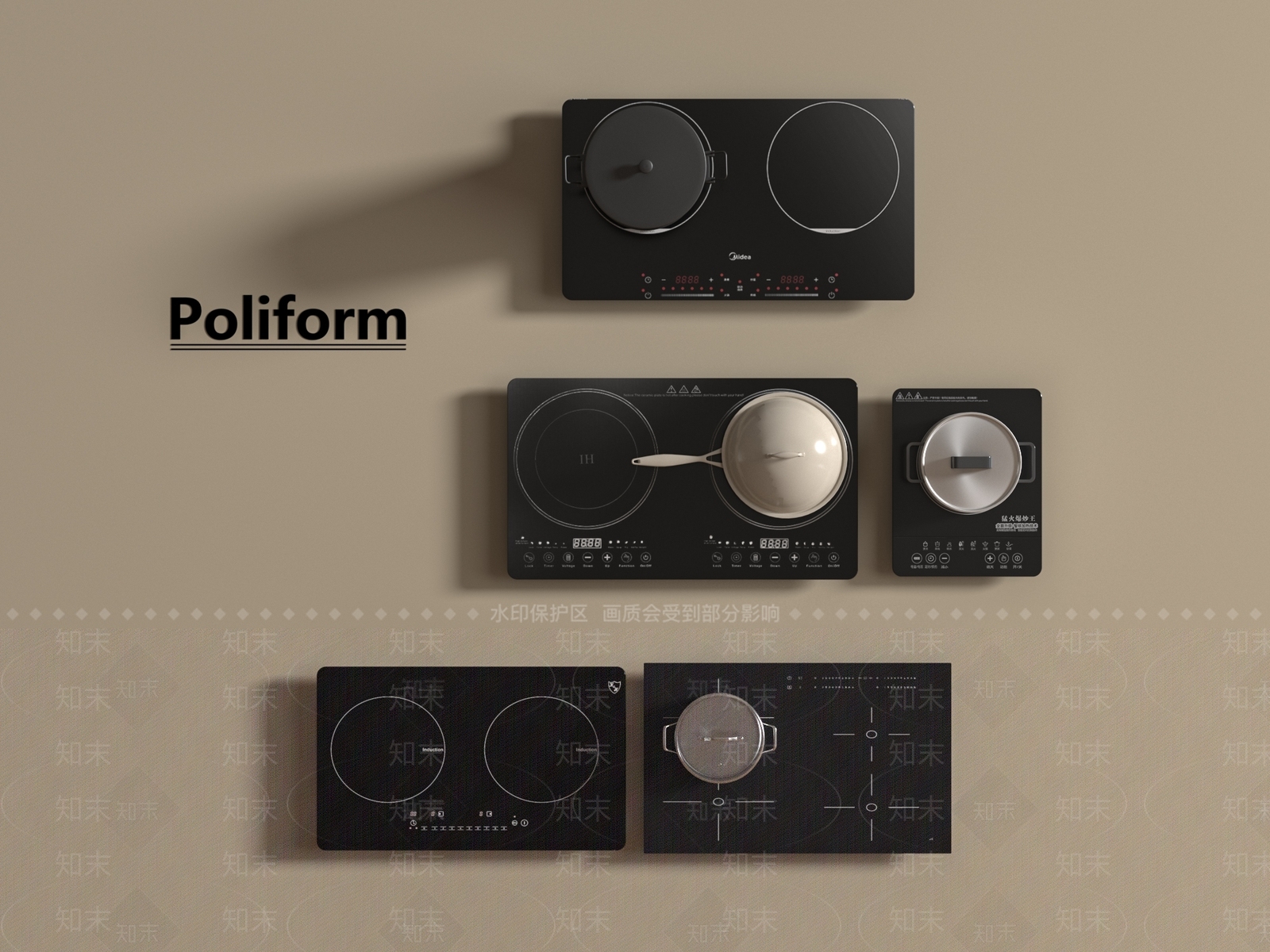 电磁炉SU模型下载【ID:1194189147】