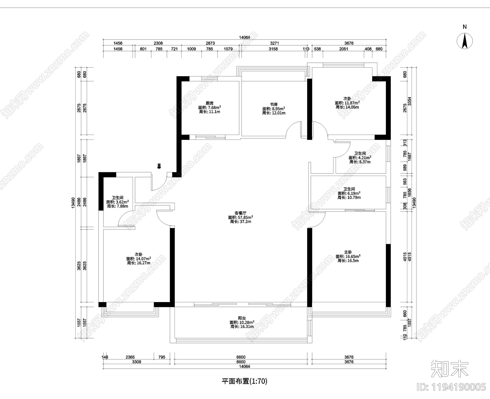 原始户型图CAD图纸