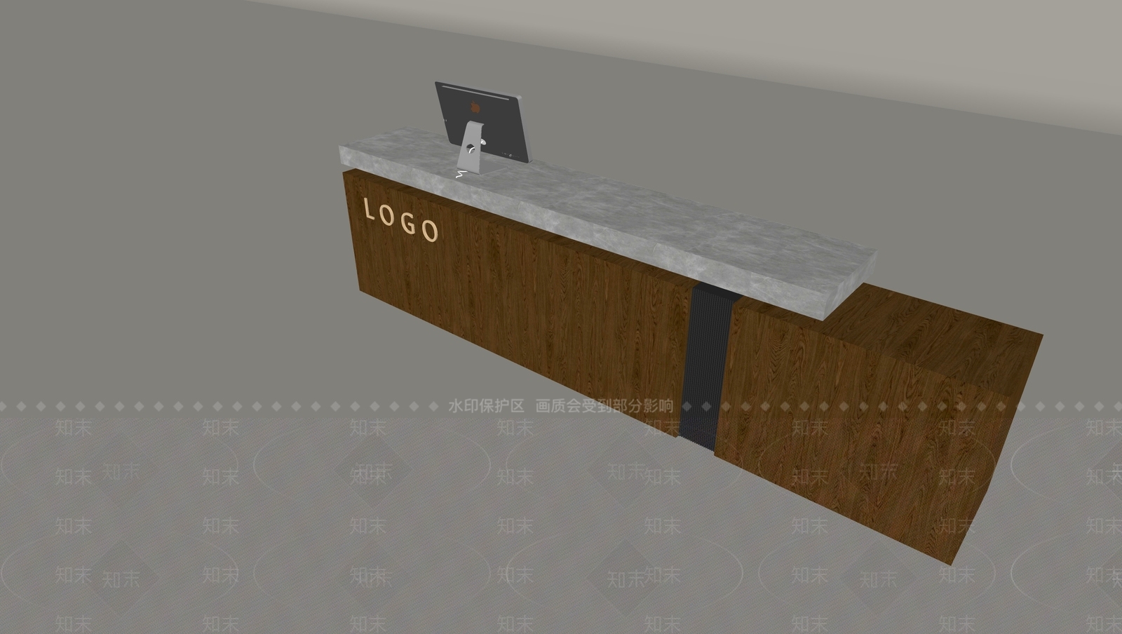 中古前台SU模型下载【ID:1194190737】