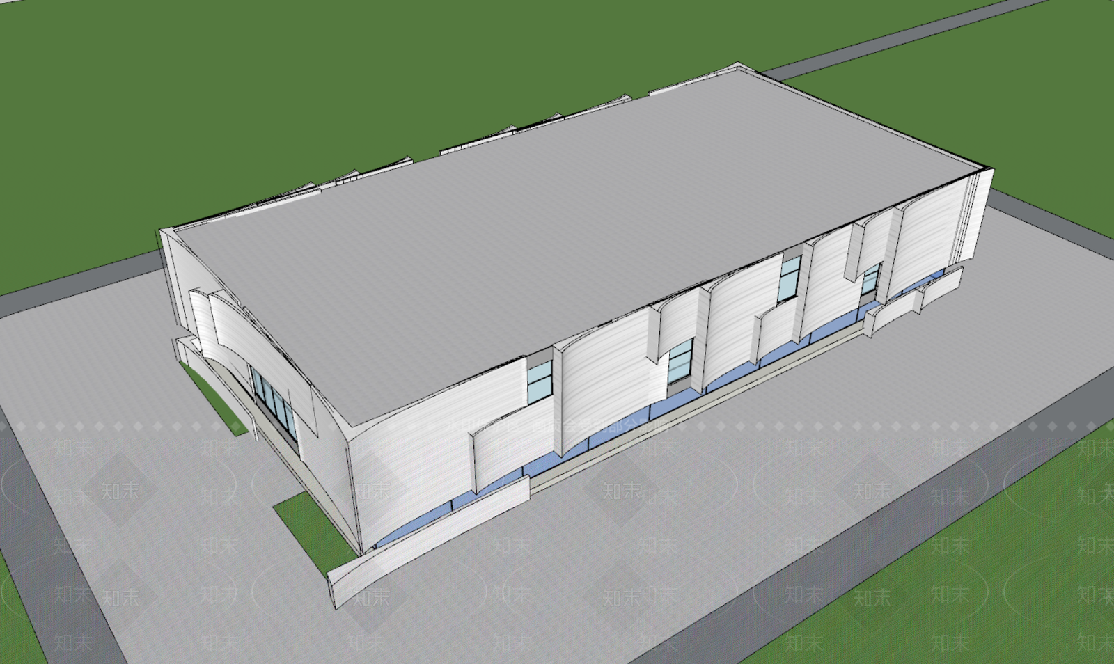 现代小公建SU模型下载【ID:1194191193】