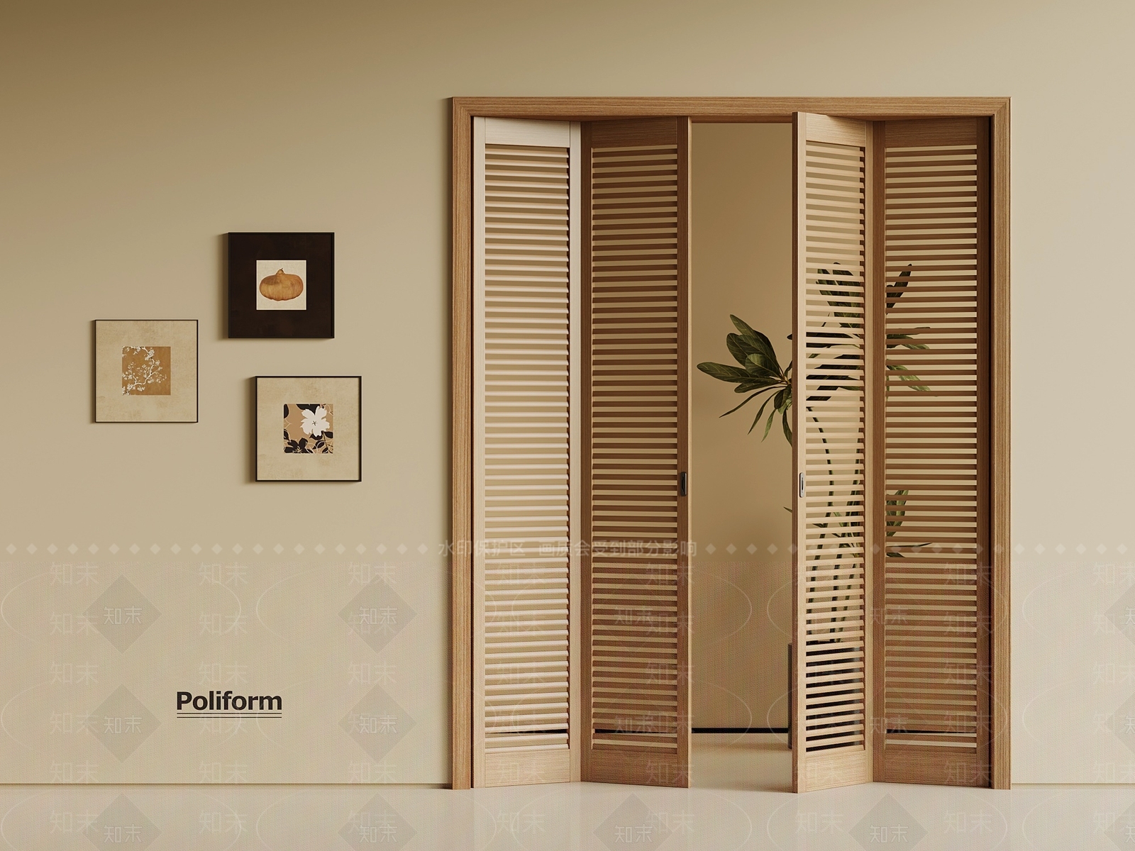 中古折叠门3D模型下载【ID:1194192269】