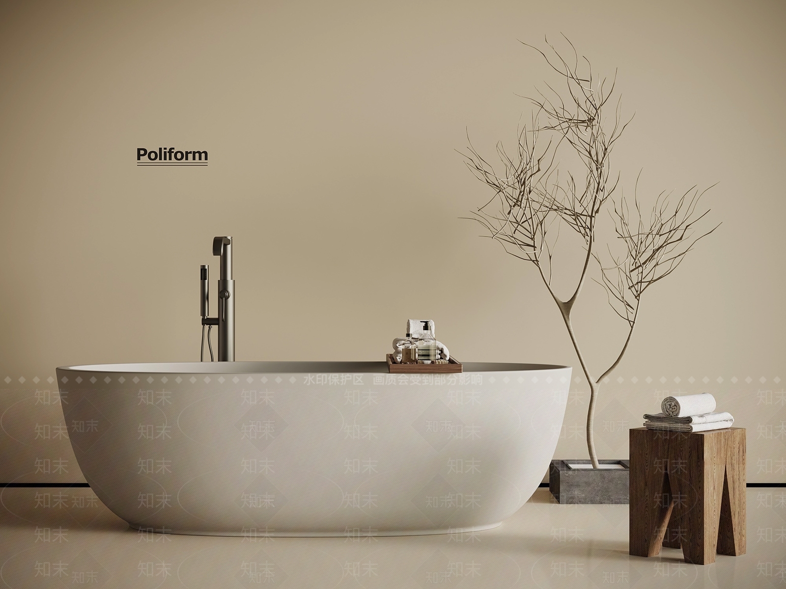 浴缸SU模型下载【ID:1194194008】