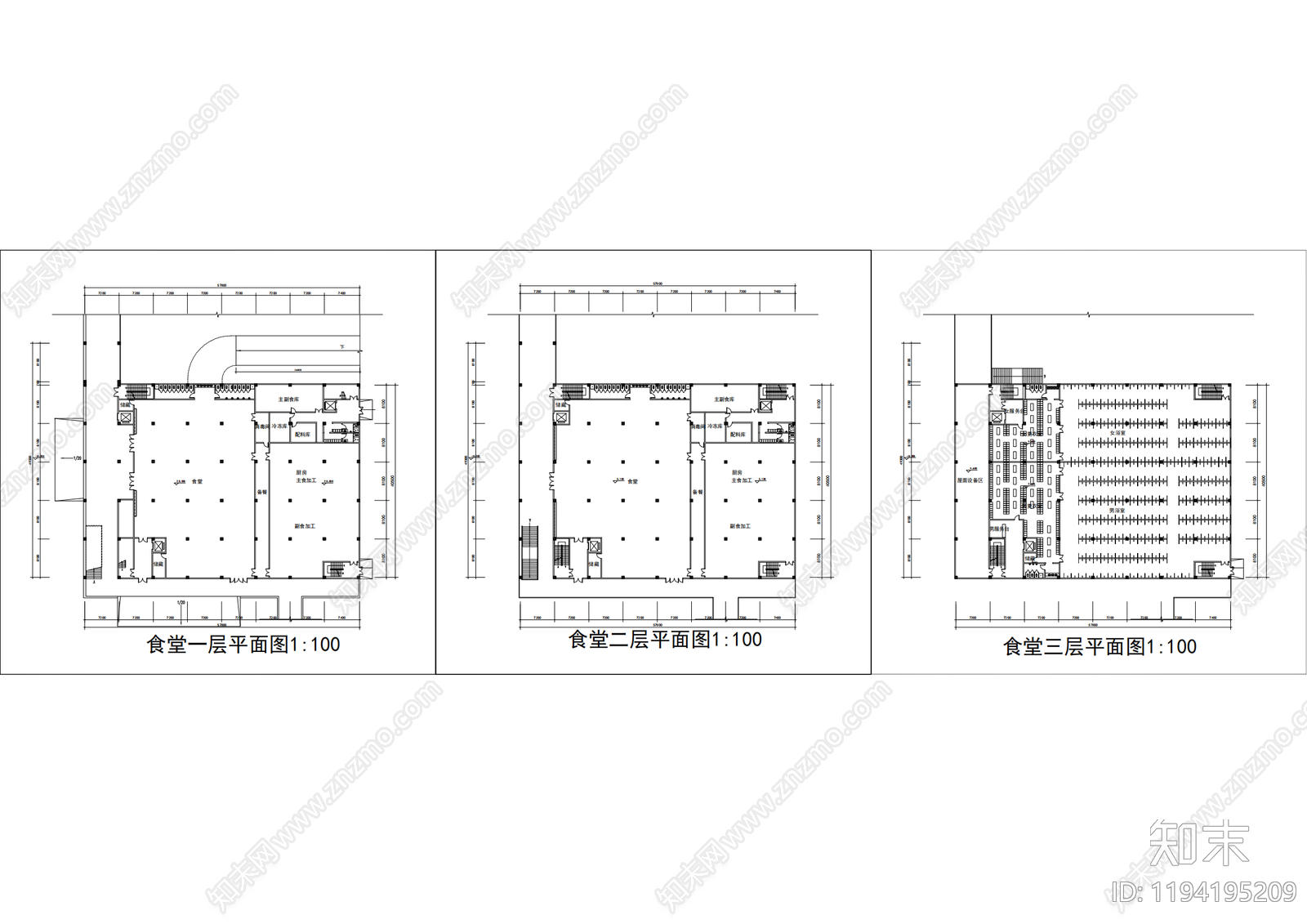 现代学校建筑cad施工图下载【ID:1194195209】