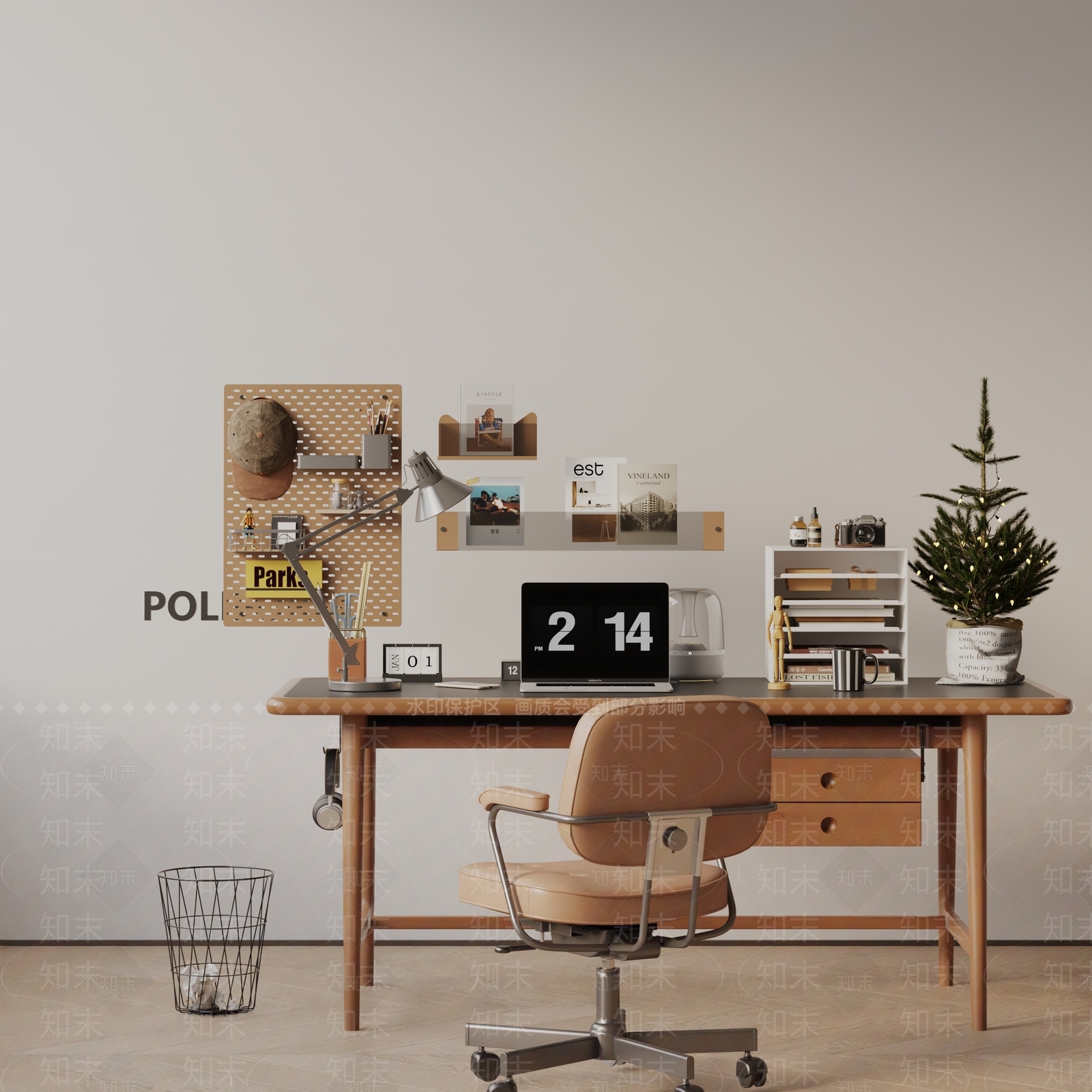 现代书桌3D模型下载【ID:1194197610】