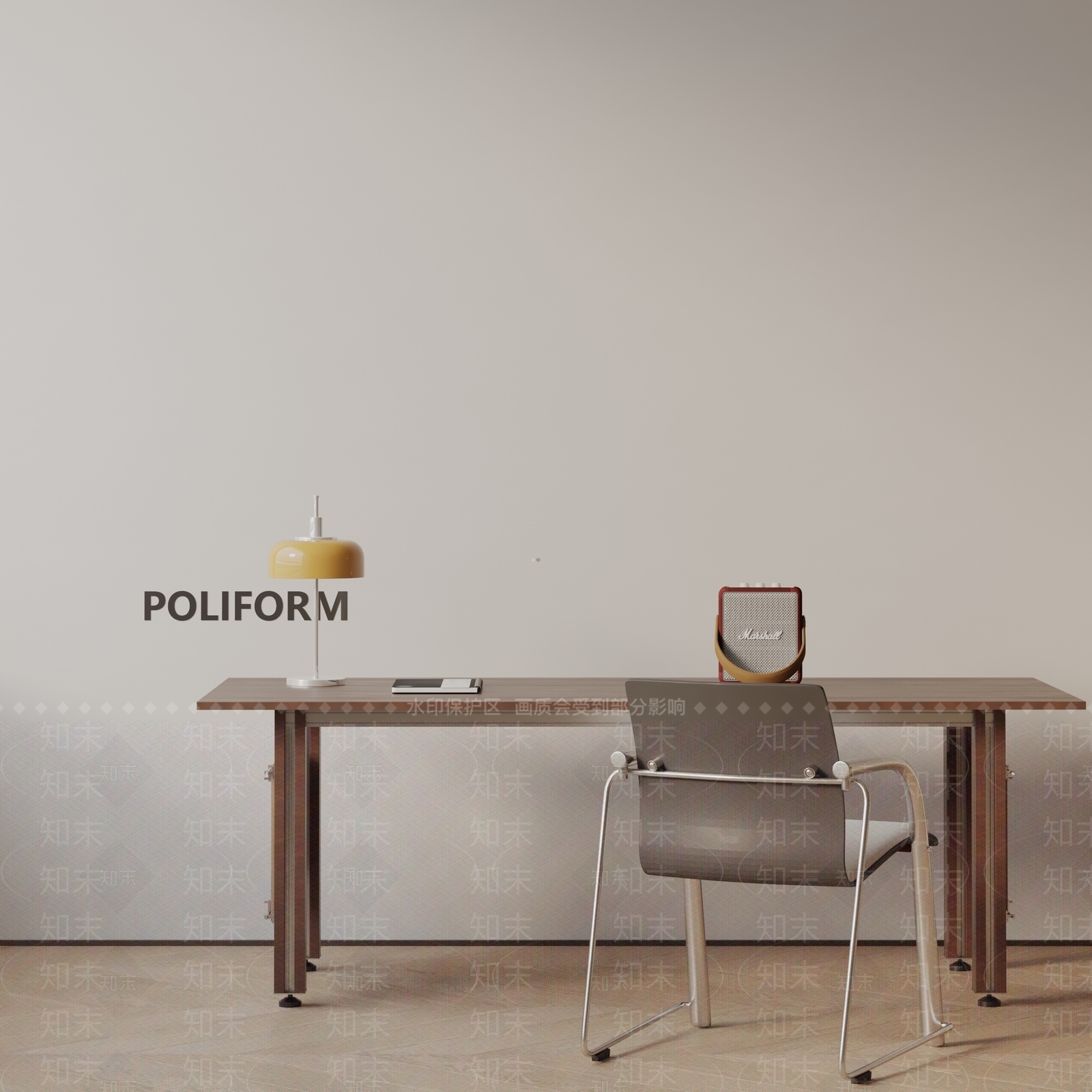 现代书桌3D模型下载【ID:1194198299】