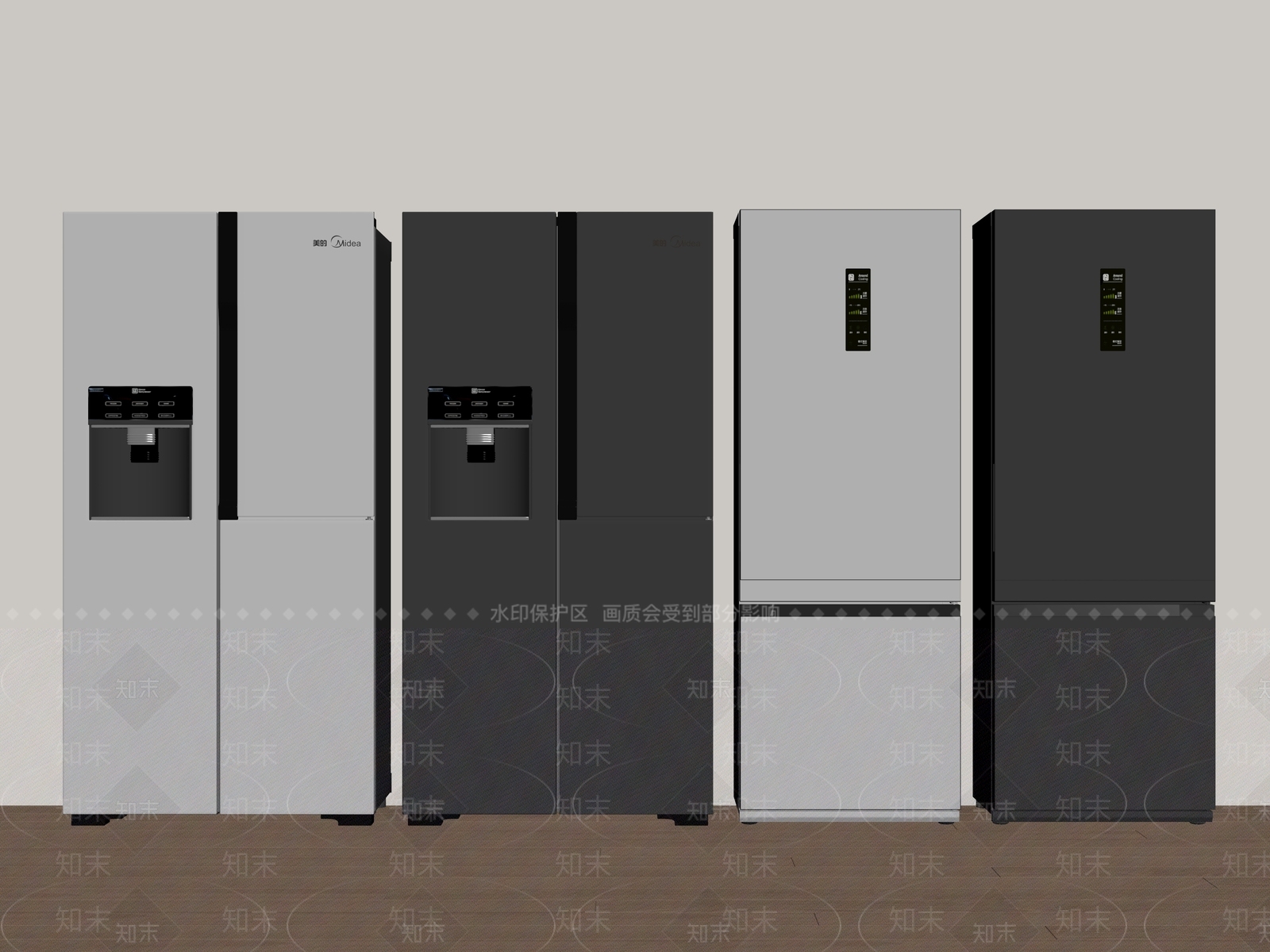 冰箱SU模型下载【ID:1194198528】