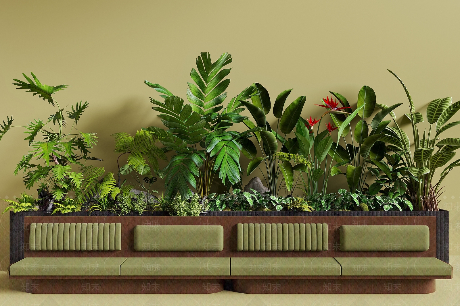 植物堆3D模型下载【ID:1194198974】