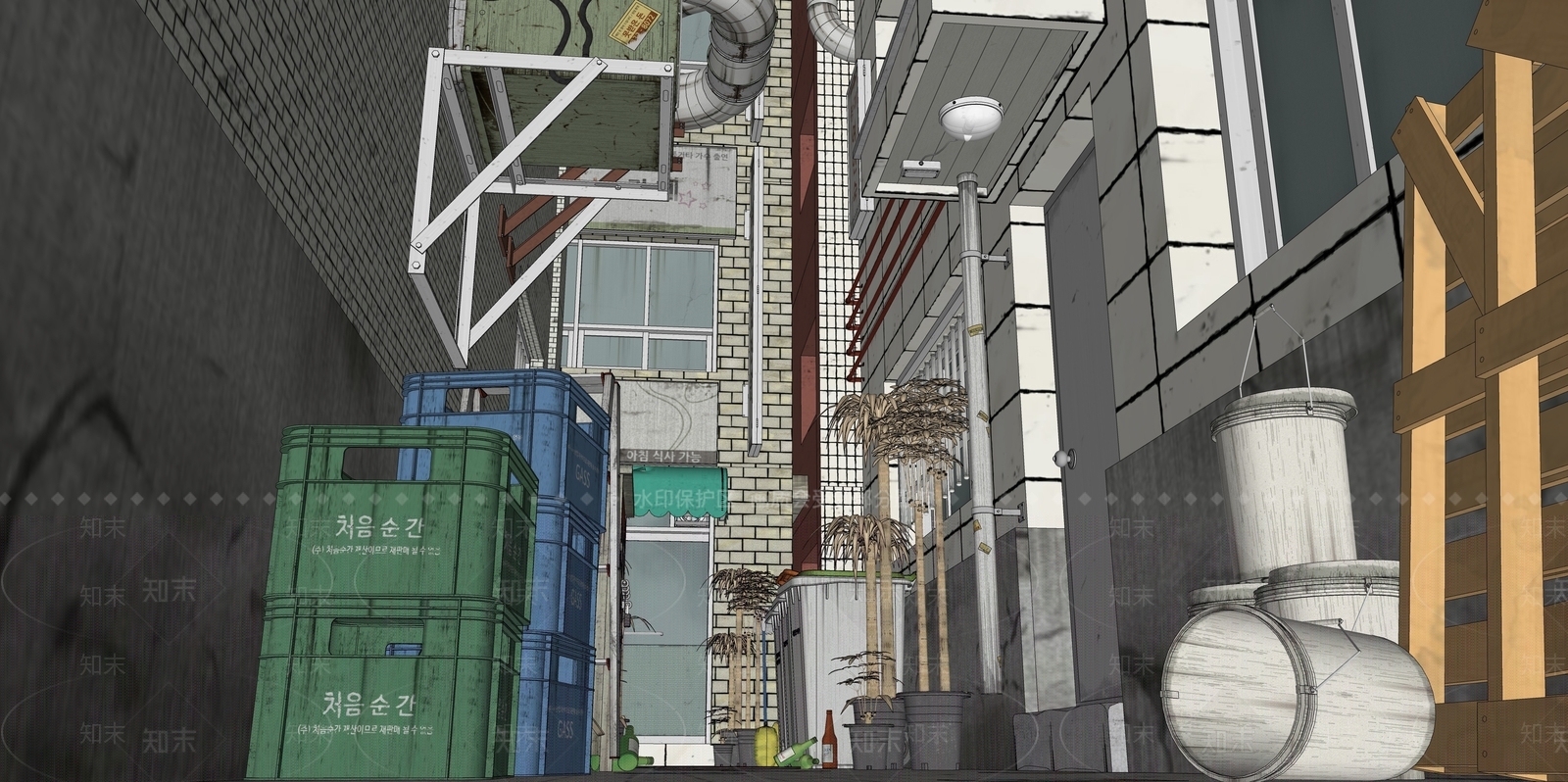 现代新中式高层住宅SU模型下载【ID:1194208214】