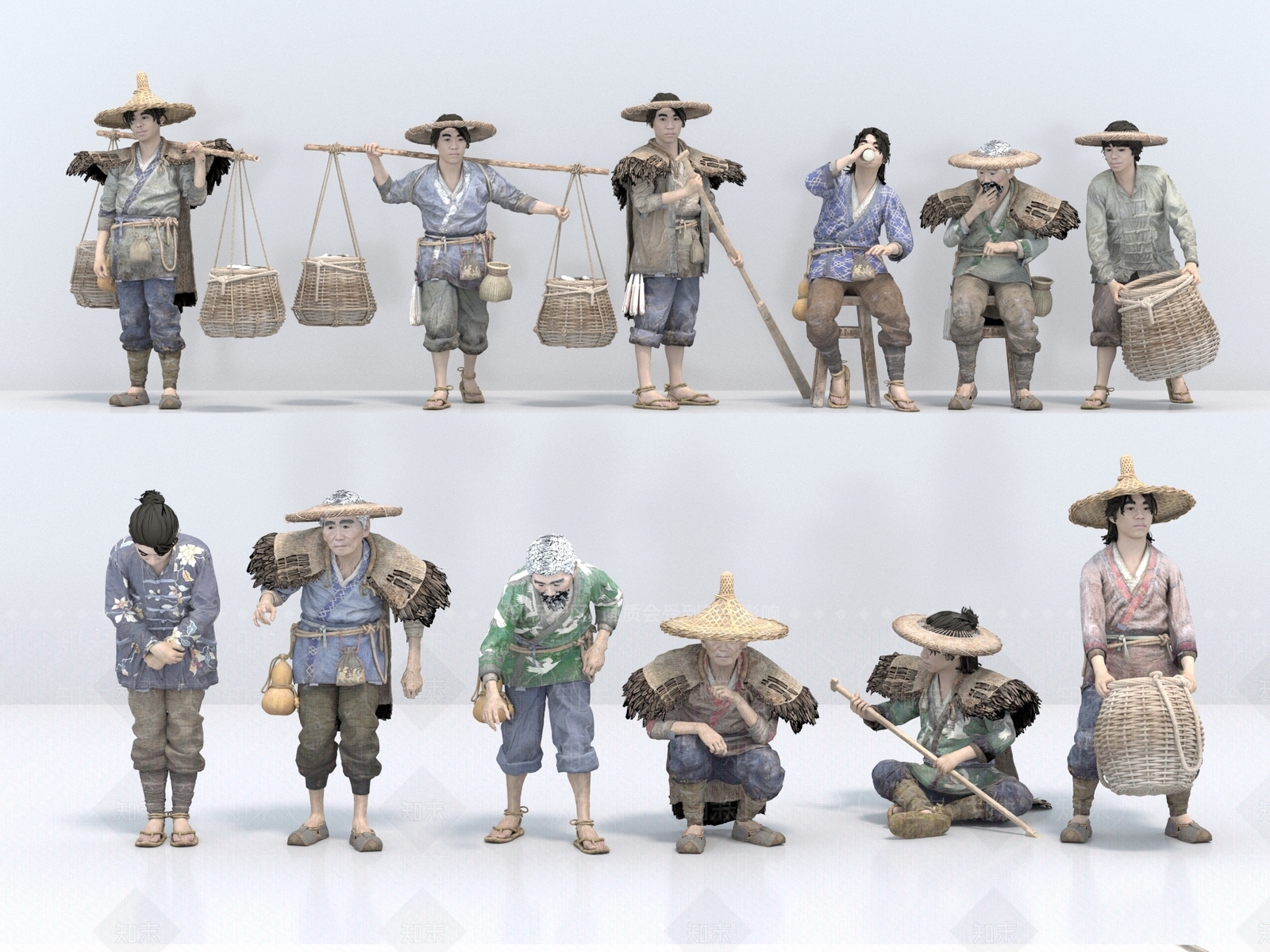 虚拟人物SU模型下载【ID:1194218571】