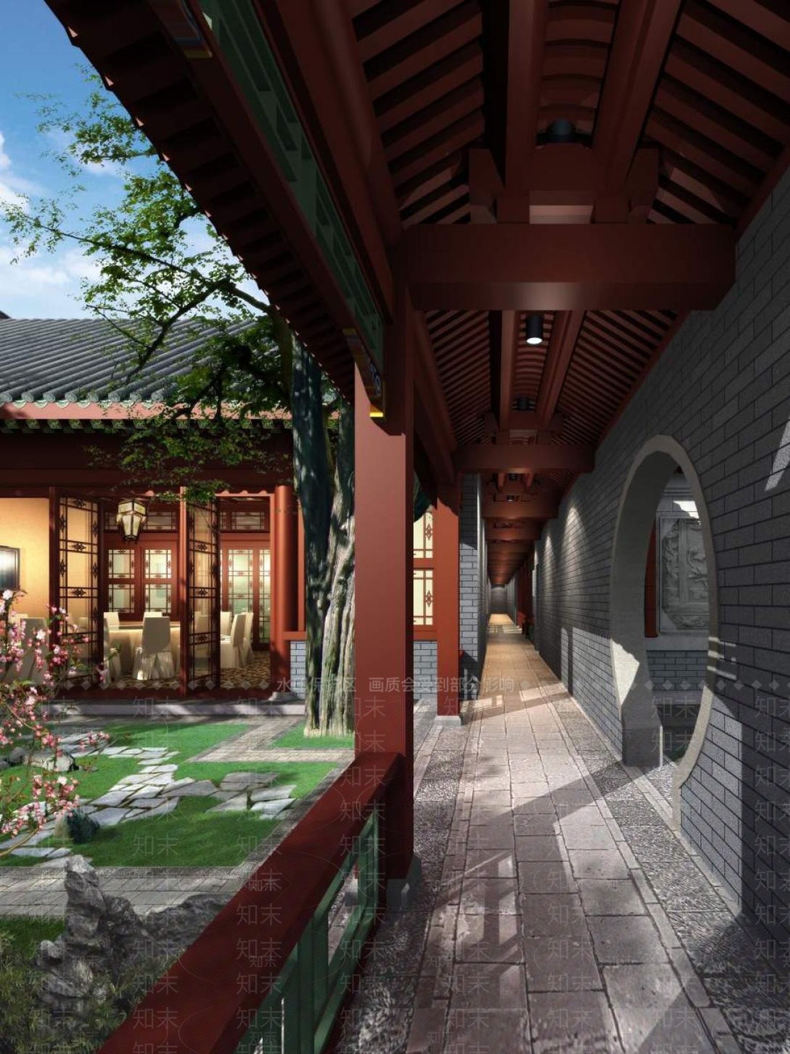 四合院3D模型精品下载_3dmax模型_知末网