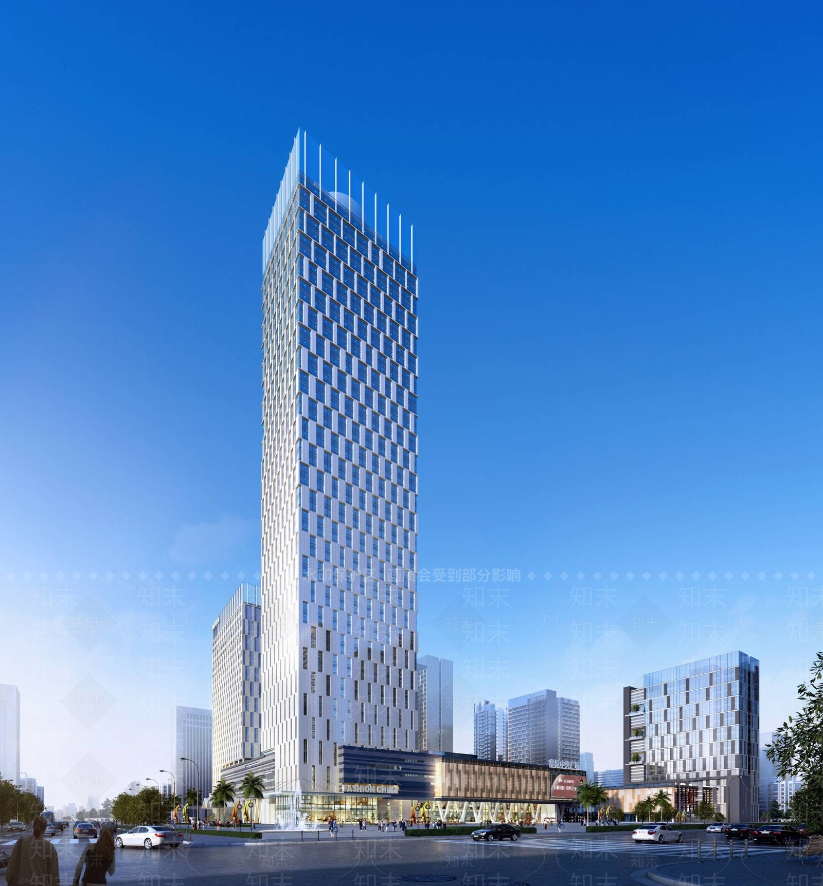 现代办公楼3D模型下载【ID:1194214655】