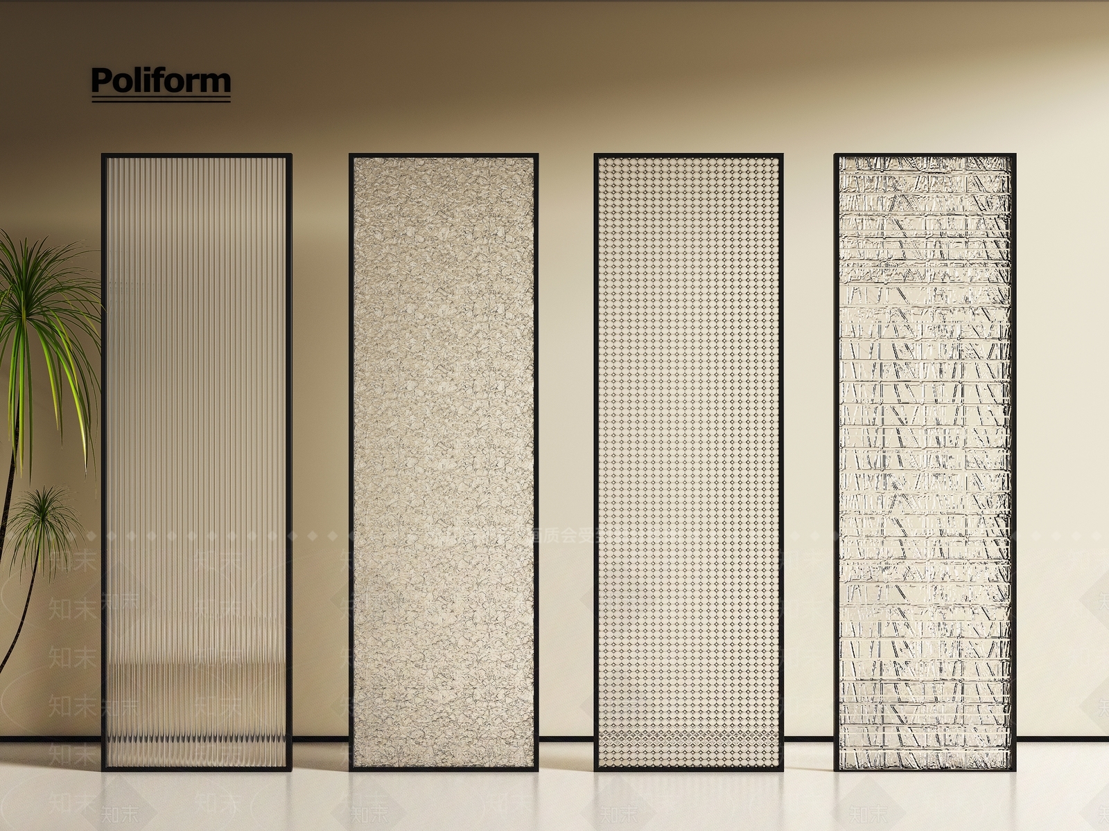 现代隔断SU模型下载【ID:1194218417】