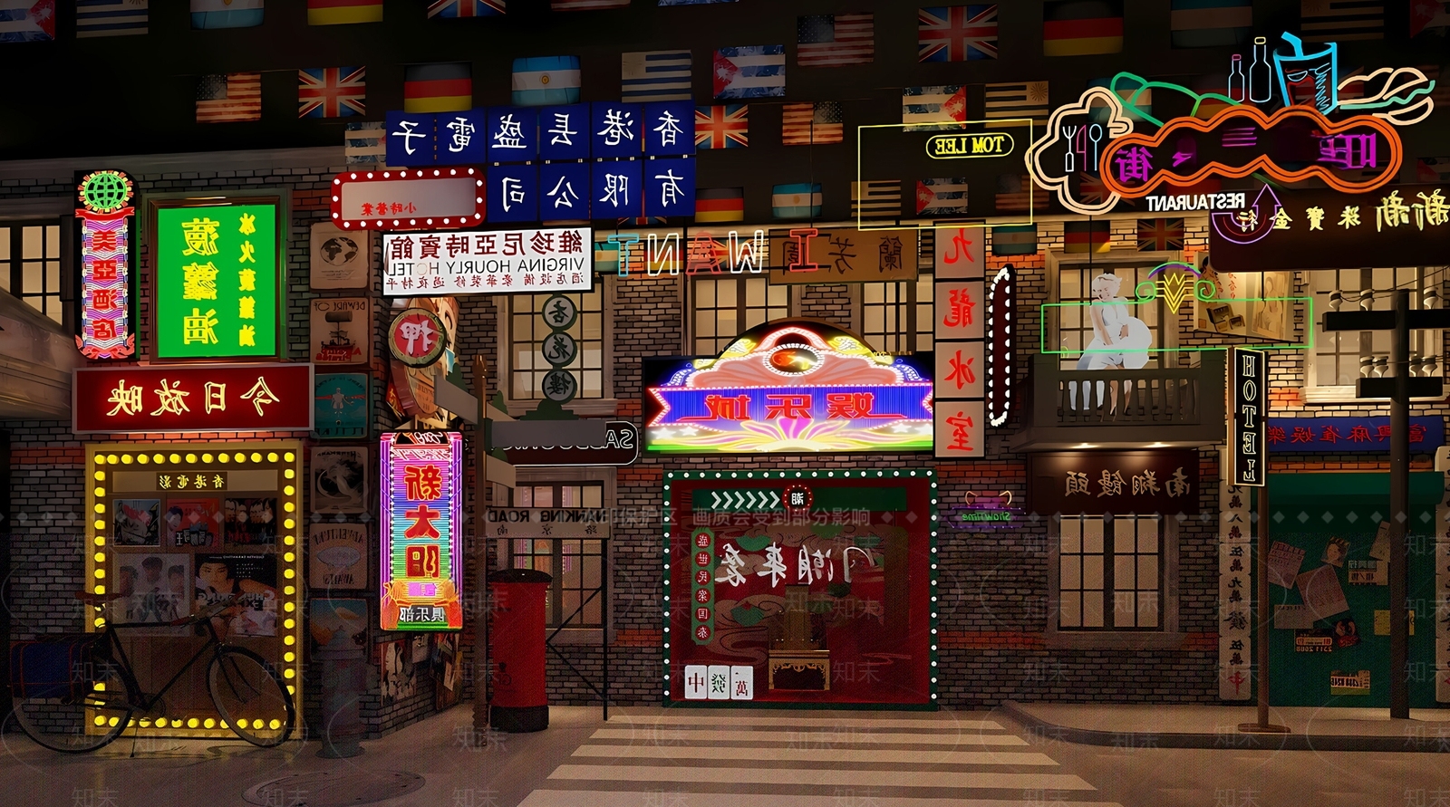 现代门头SU模型下载【ID:1194223955】