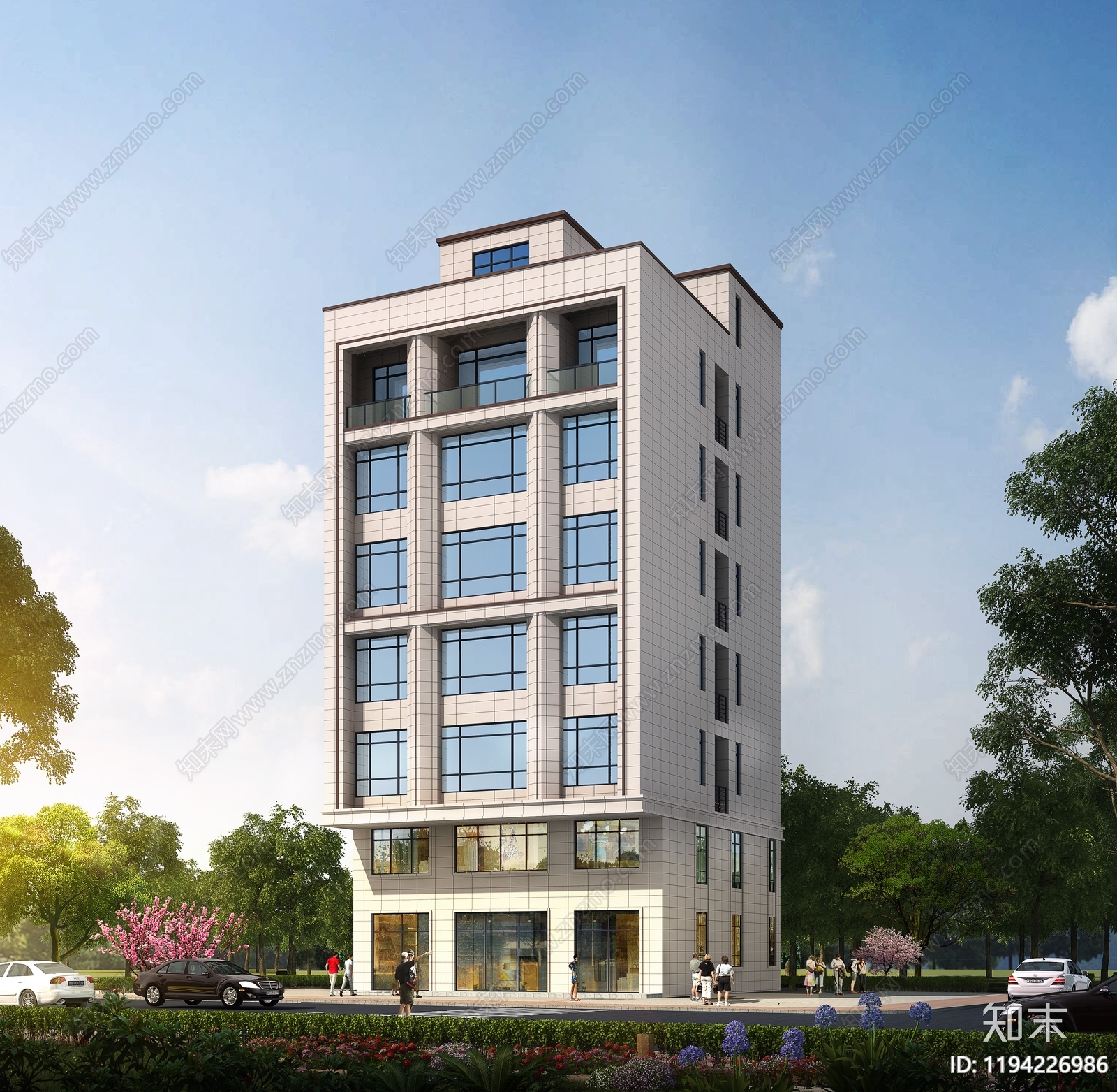现代简约酒店建筑施工图下载【ID:1194226986】