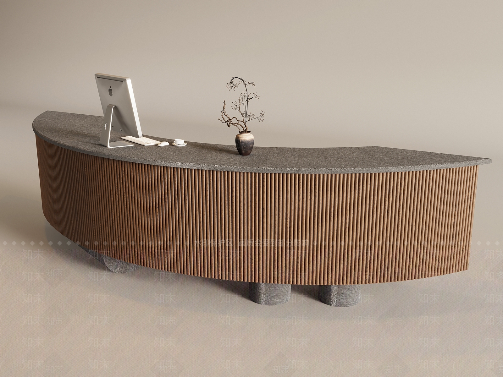 中古侘寂收银台SU模型下载【ID:1194234093】