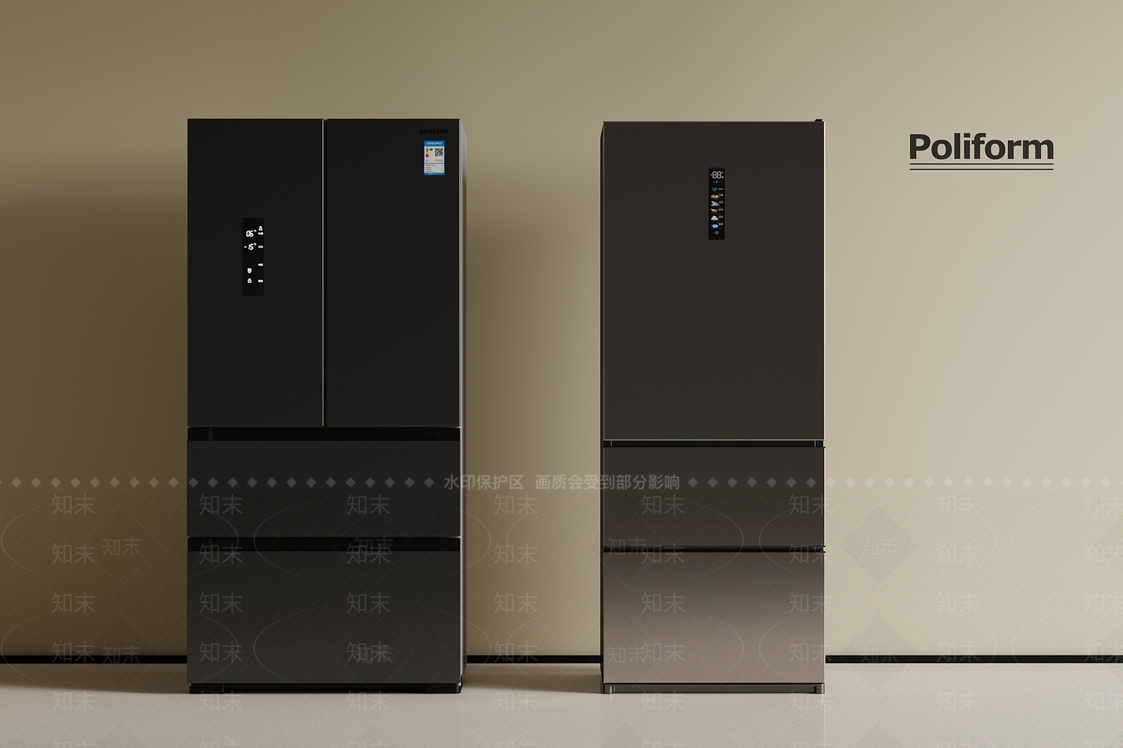 冰箱SU模型下载【ID:1194235598】