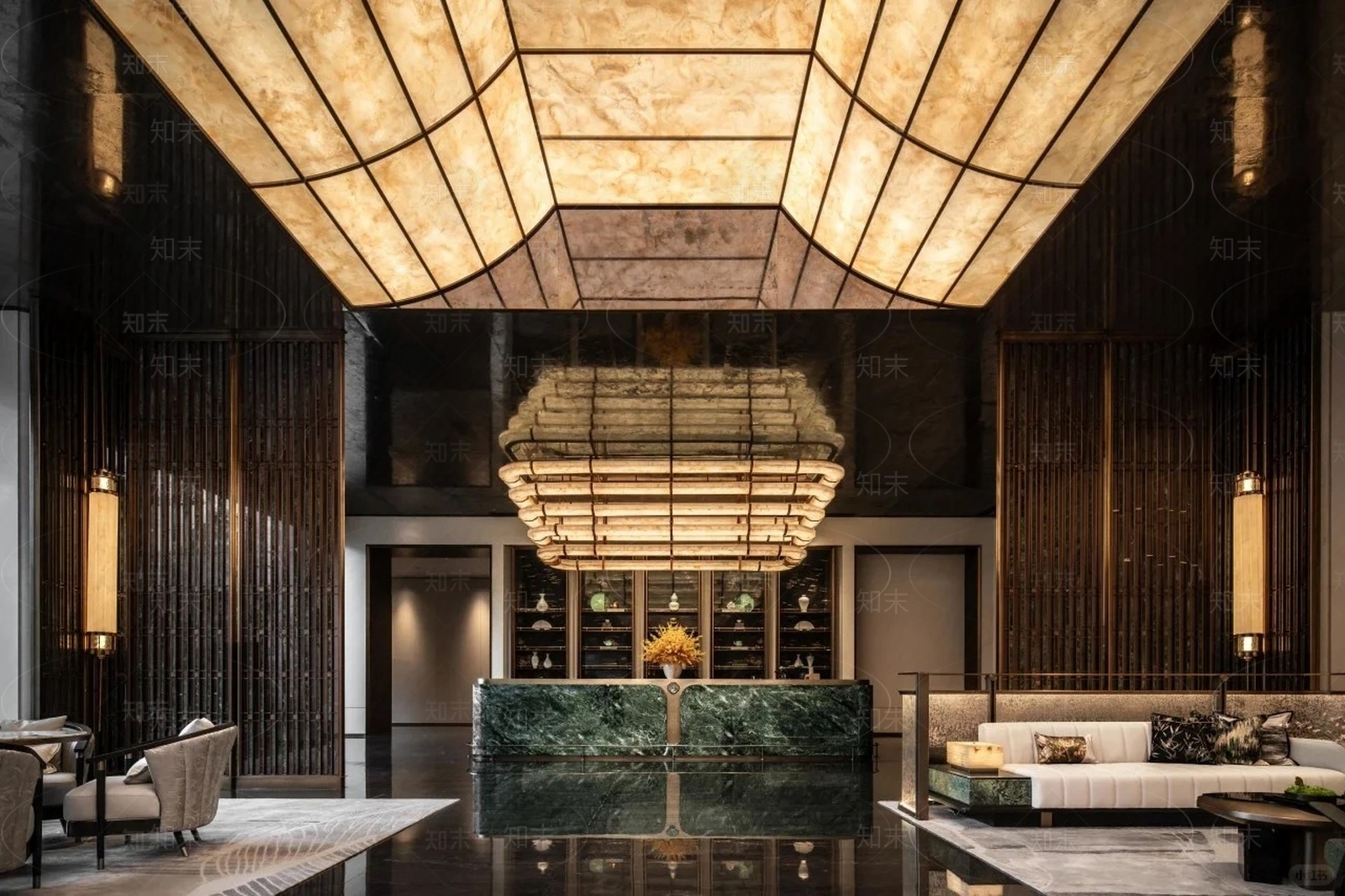 欧式轻奢酒店贴图下载【ID:1194243173】