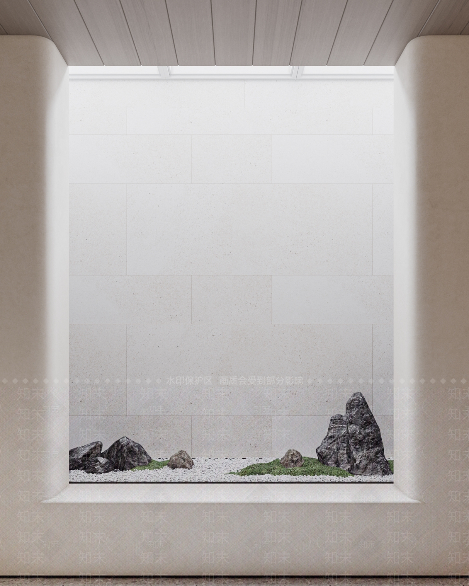 现代日式石头3D模型下载【ID:1194236915】