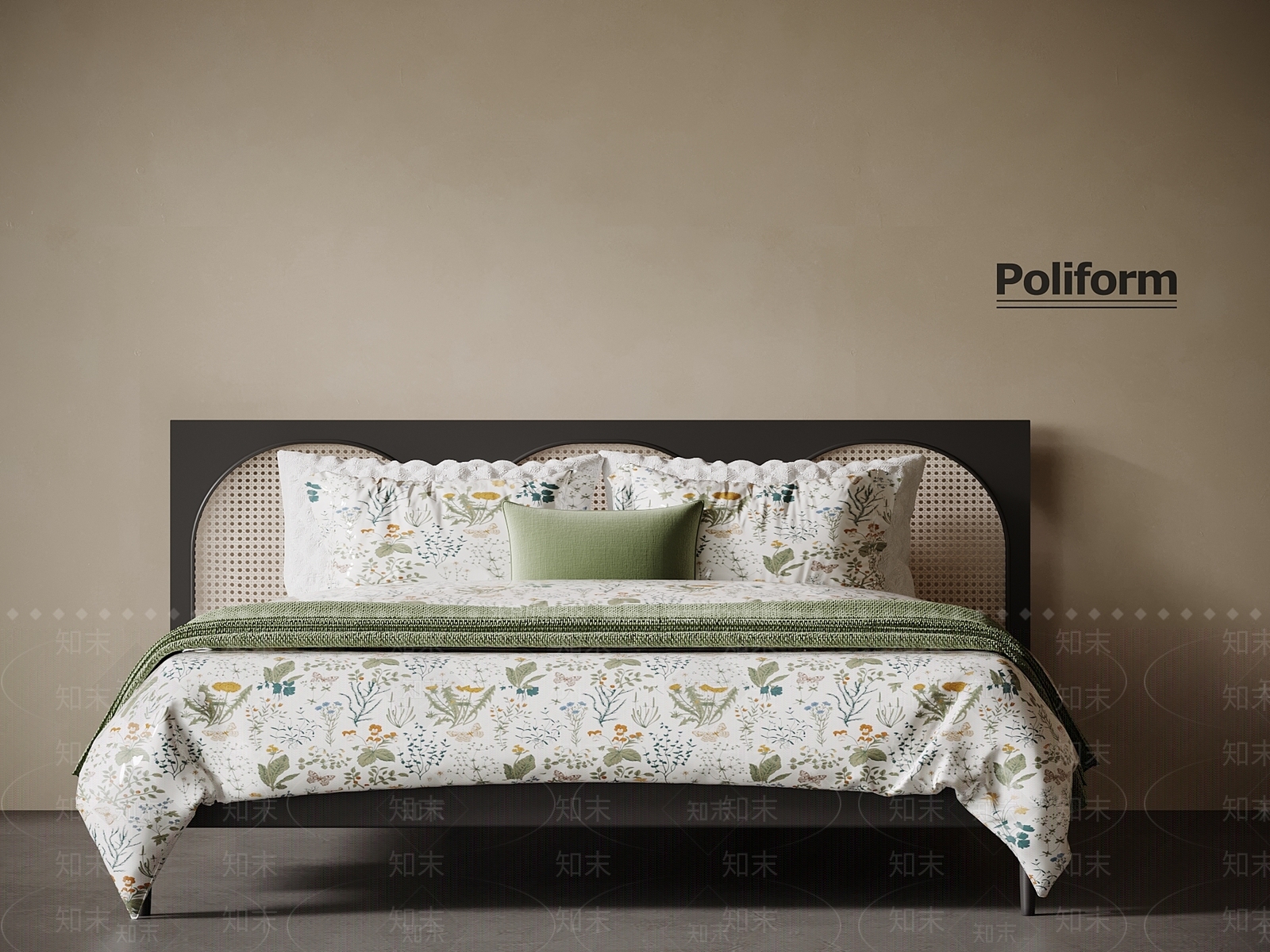 法式复古双人床SU模型下载【ID:1194238277】