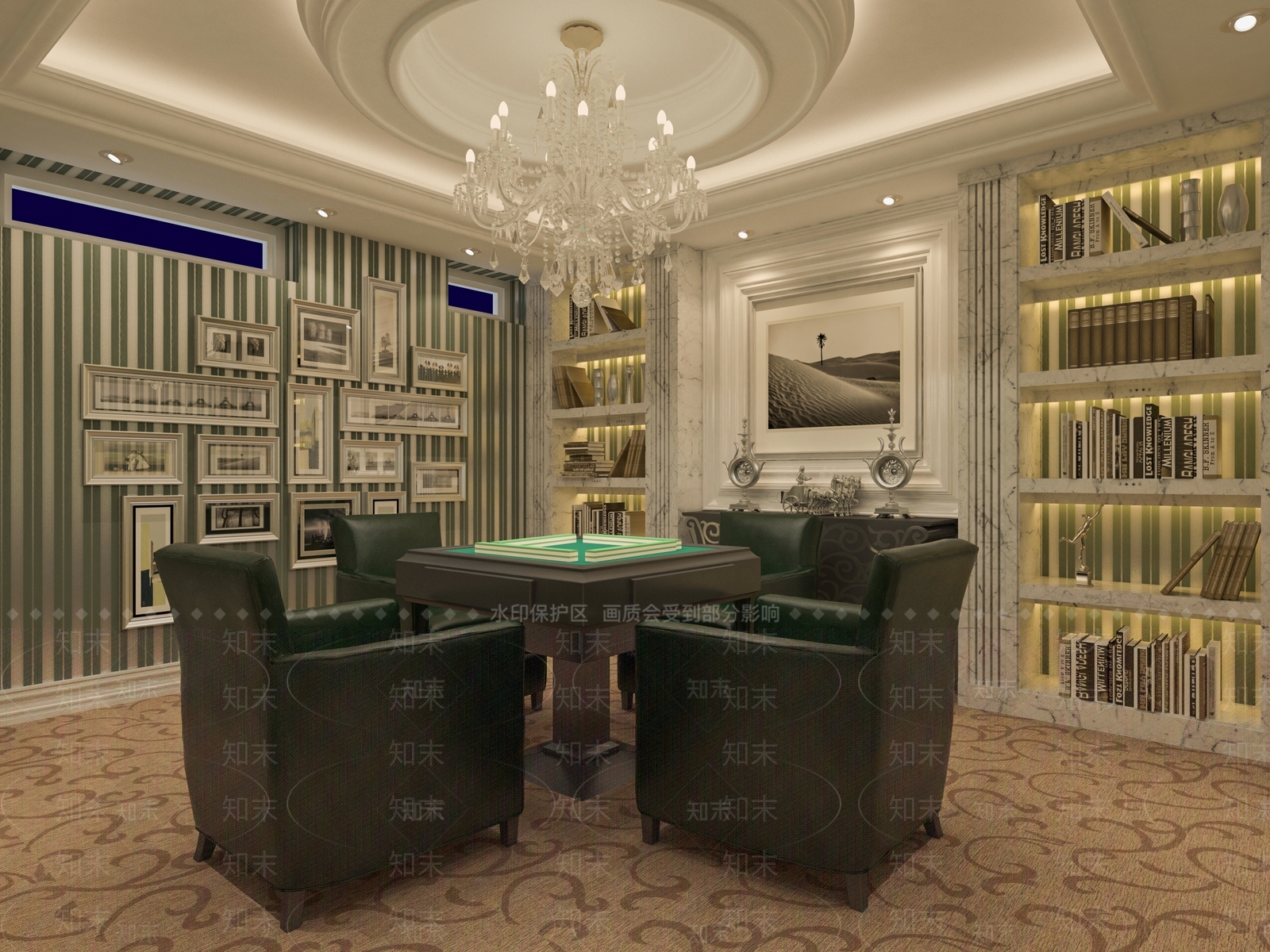 麻将桌3D模型下载【ID:1194245126】