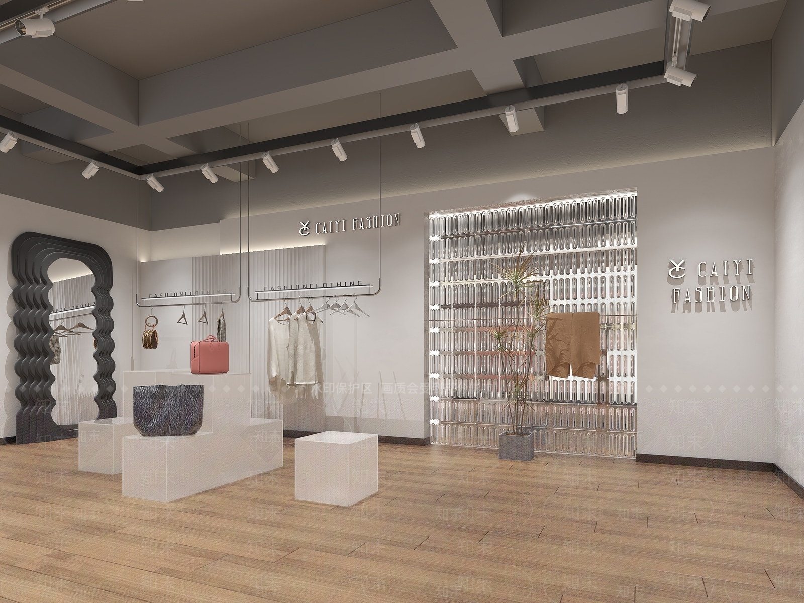 现代服装店3D模型下载【ID:1194246659】
