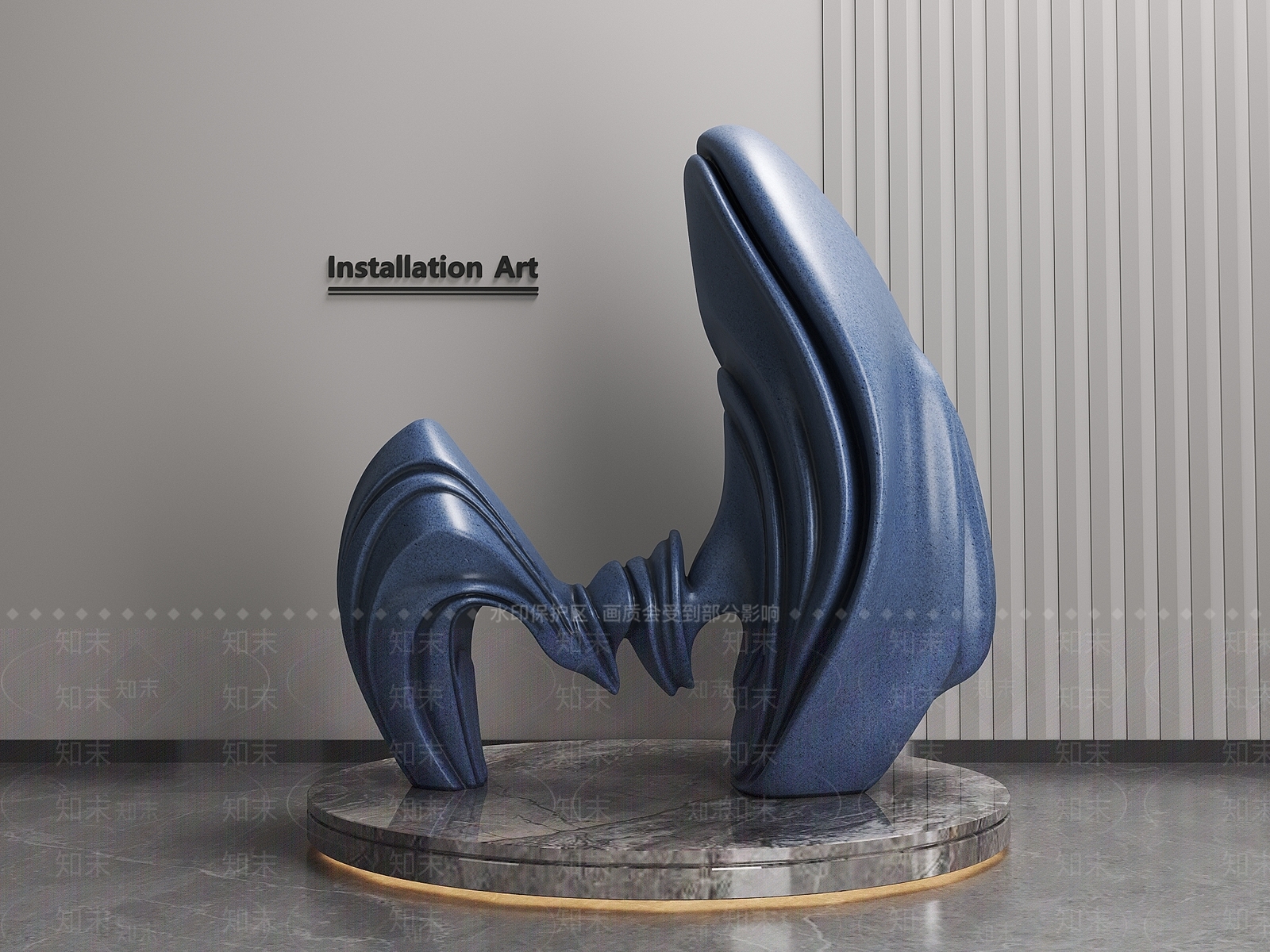 现代意式艺术装置3D模型下载【ID:1194248320】