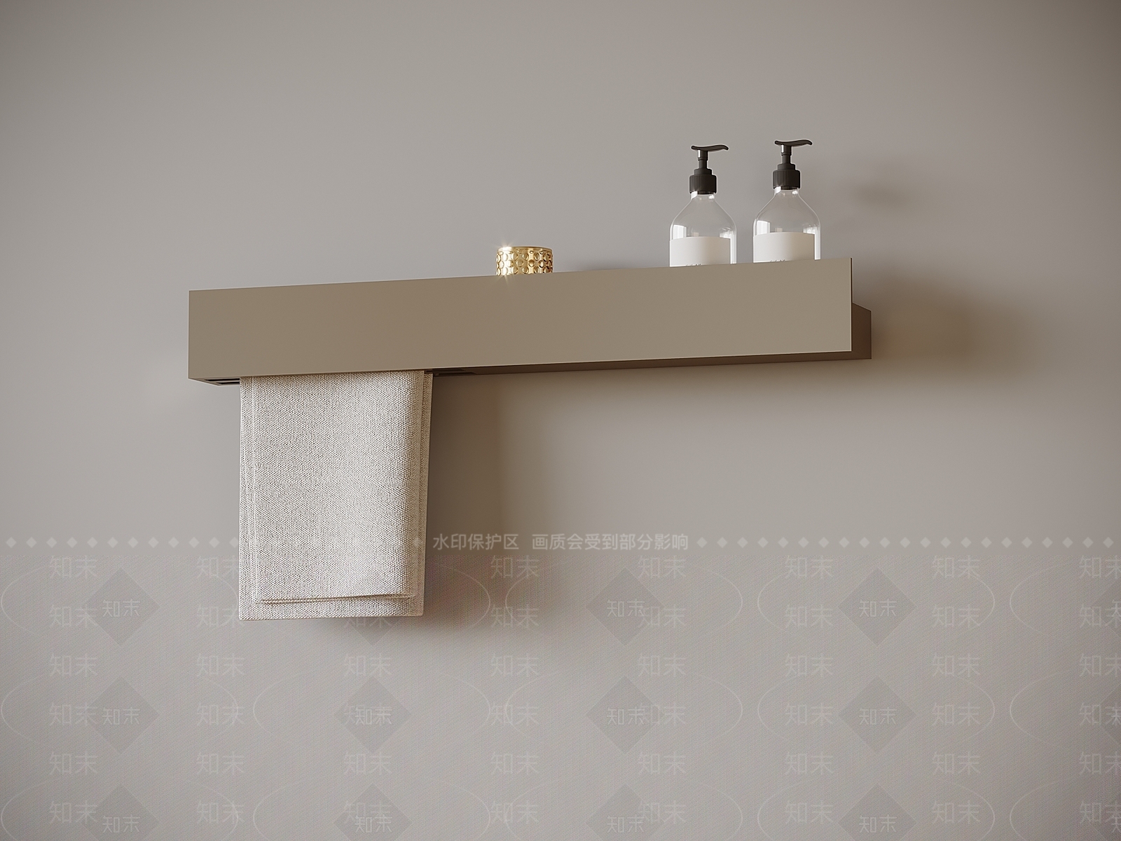 毛巾架3D模型下载【ID:1194249181】