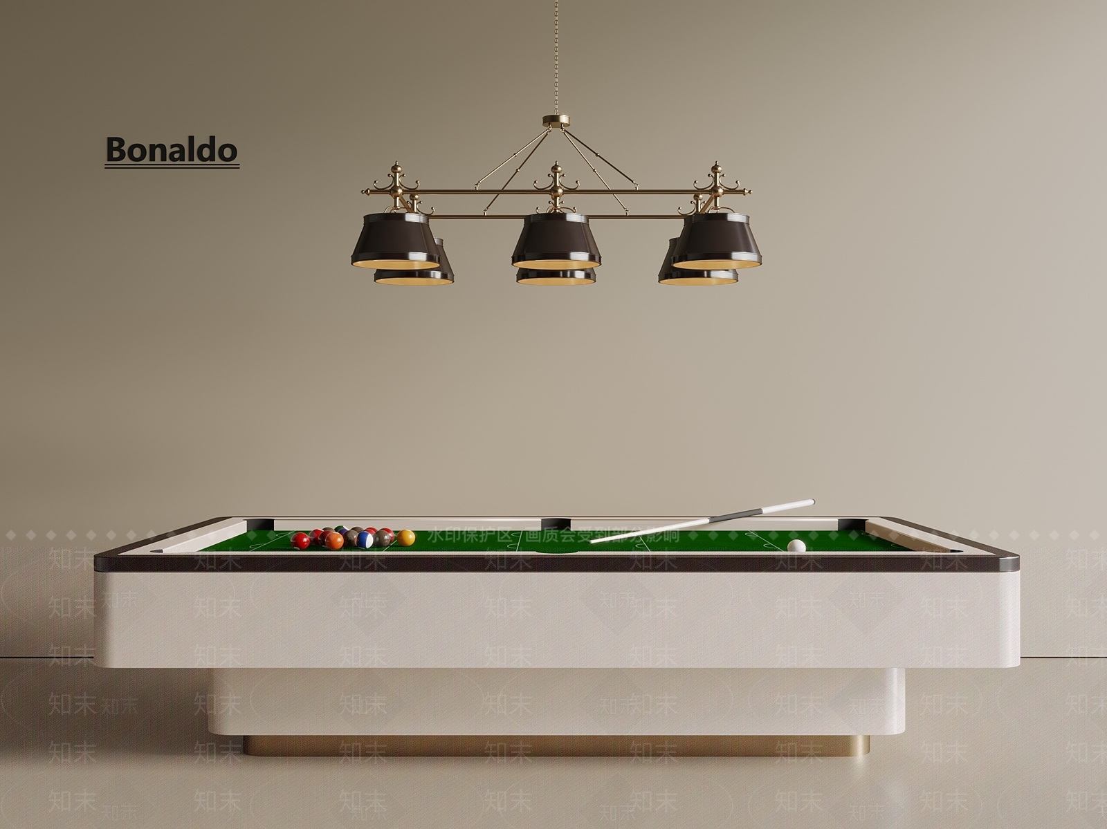 台球桌SU模型下载【ID:1194249644】