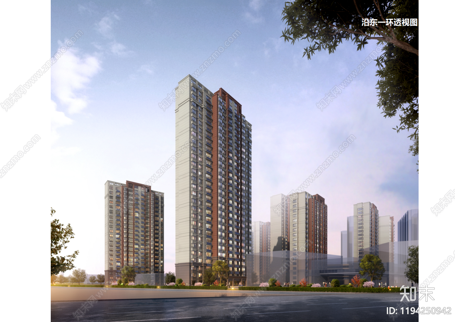 现代住宅楼建筑cad施工图下载【ID:1194250942】