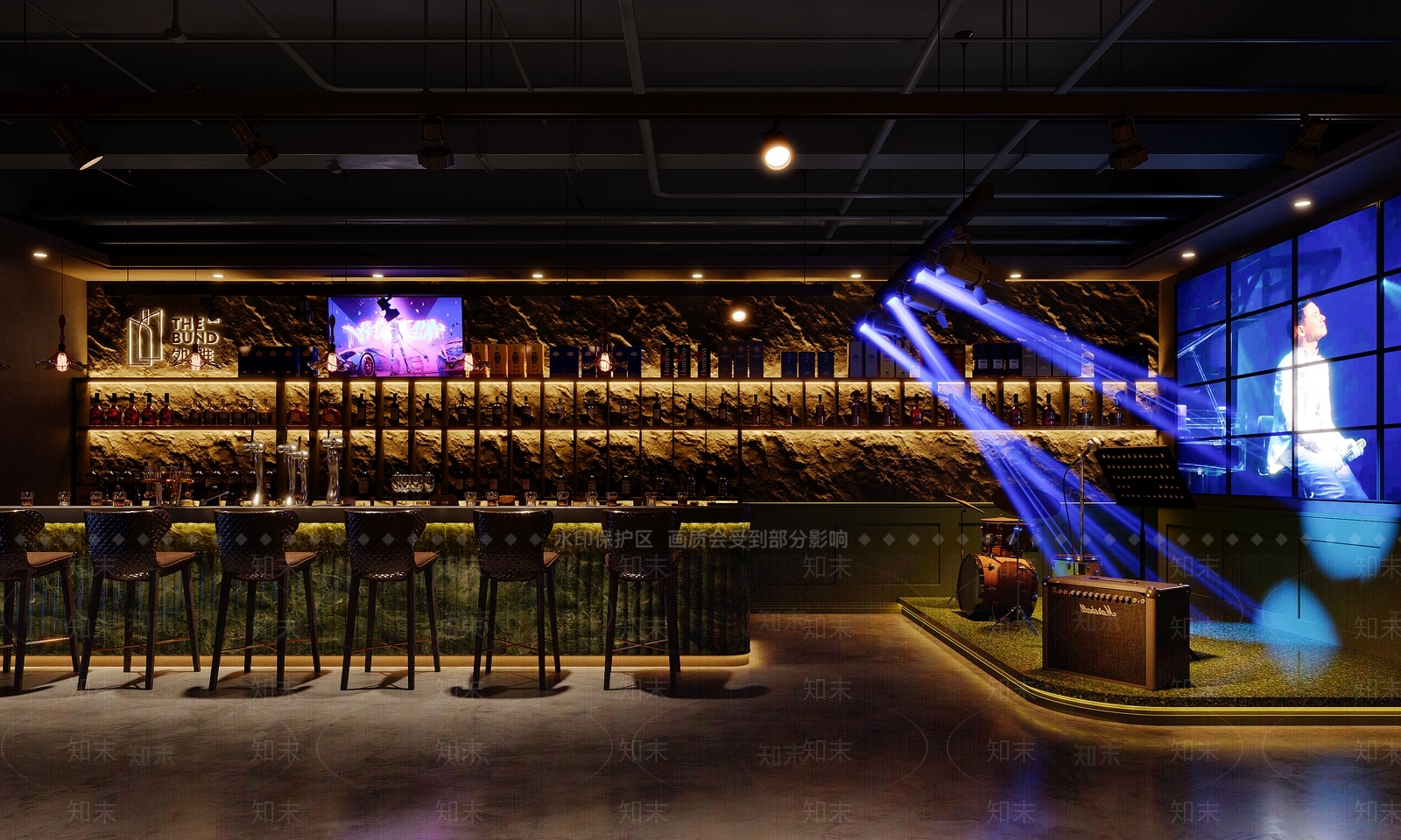 工业酒吧3D模型下载【ID:1194253952】