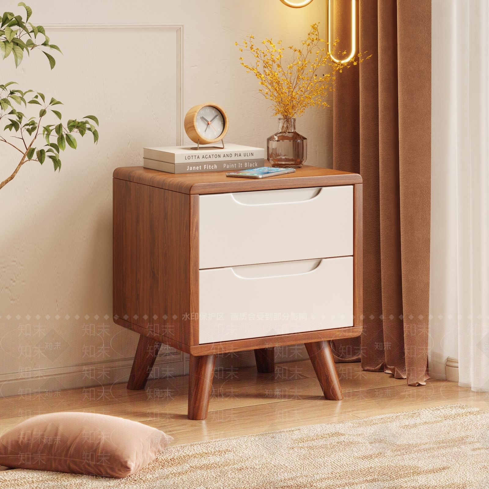 北欧简约床头柜3D模型下载【ID:1194255013】
