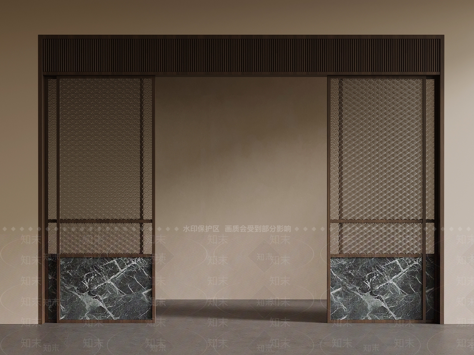 中古推拉门SU模型下载【ID:1194255984】