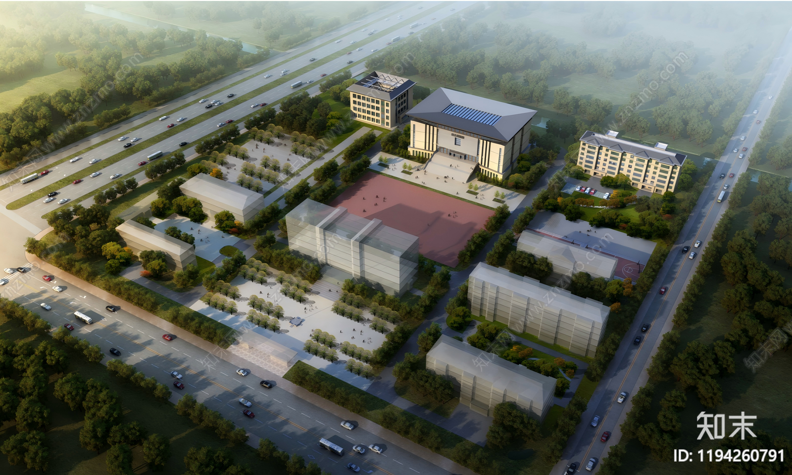 现代行政机构建筑施工图下载【ID:1194260791】